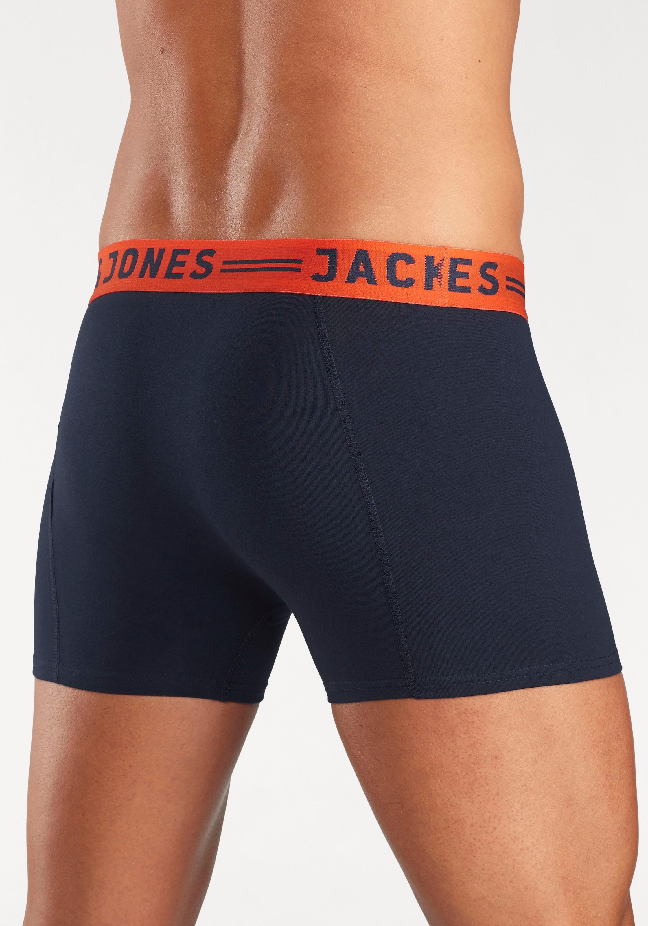 Jack & Jones Boxer »JAC Lichfield Trunks« Packung, 3 Stk. mit kontrastfarbigem Bund