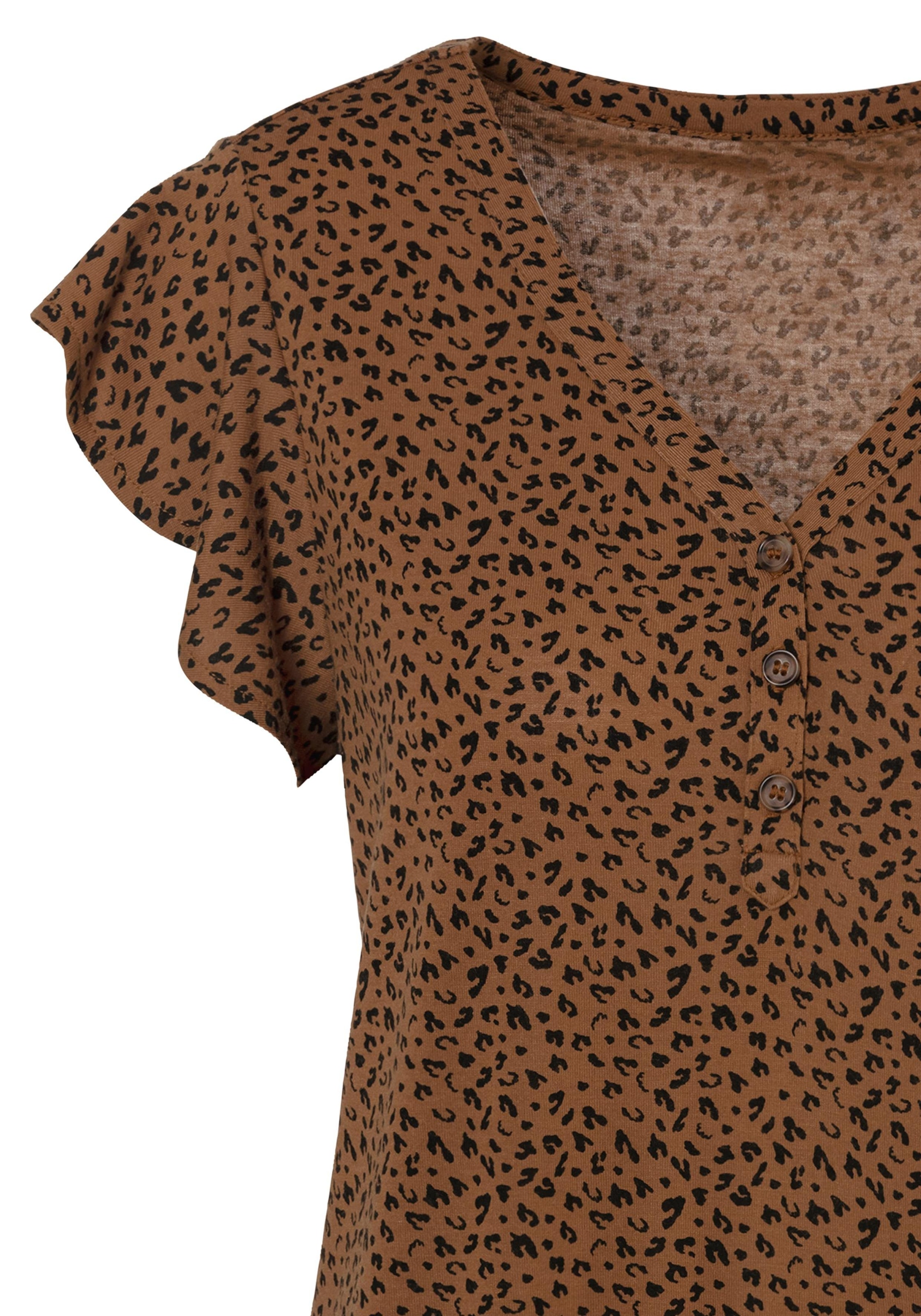 LASCANA Shirttop »mit Knopfleiste und Flügelärmelchen«, (2er-Pack), aus weicher Viskose-Qualität