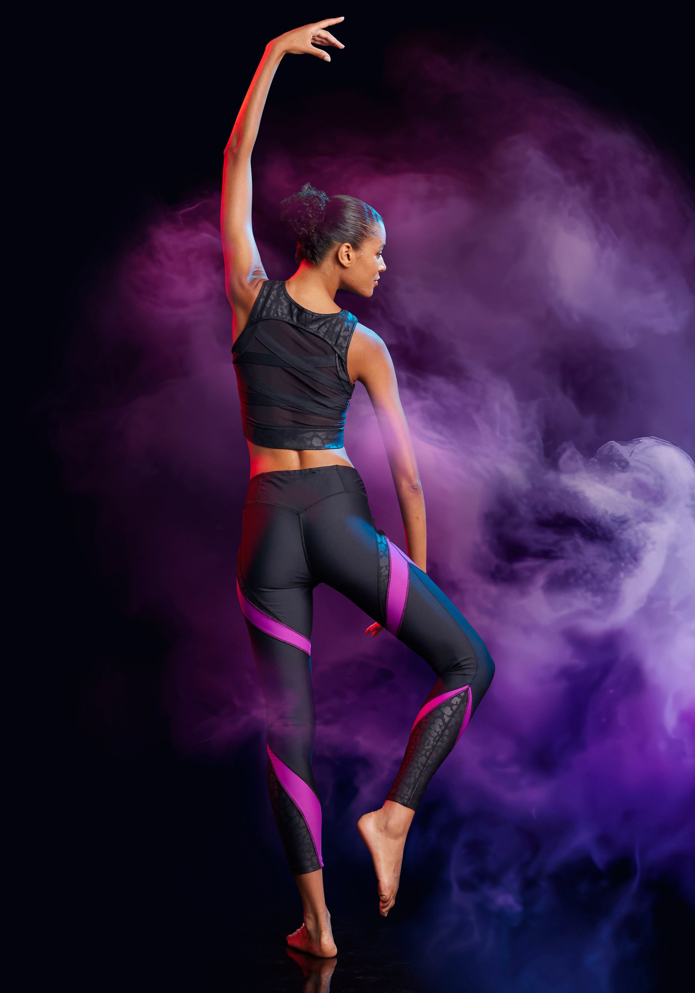 LASCANA ACTIVE Crop-Top , mit Leodruck
