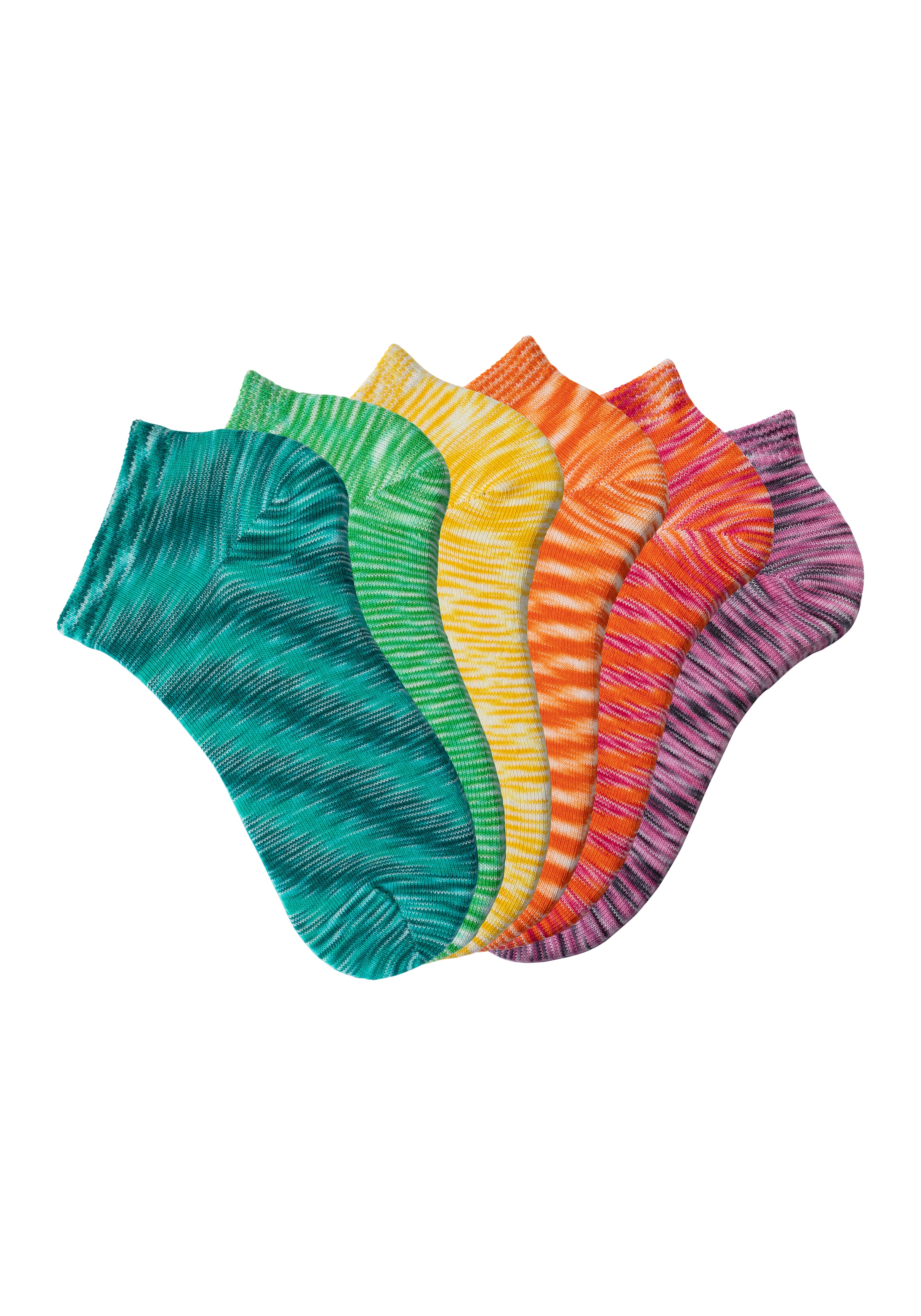 H.I.S Sneakersocken, (Packung, 6 Paar), mit farbigem Garn