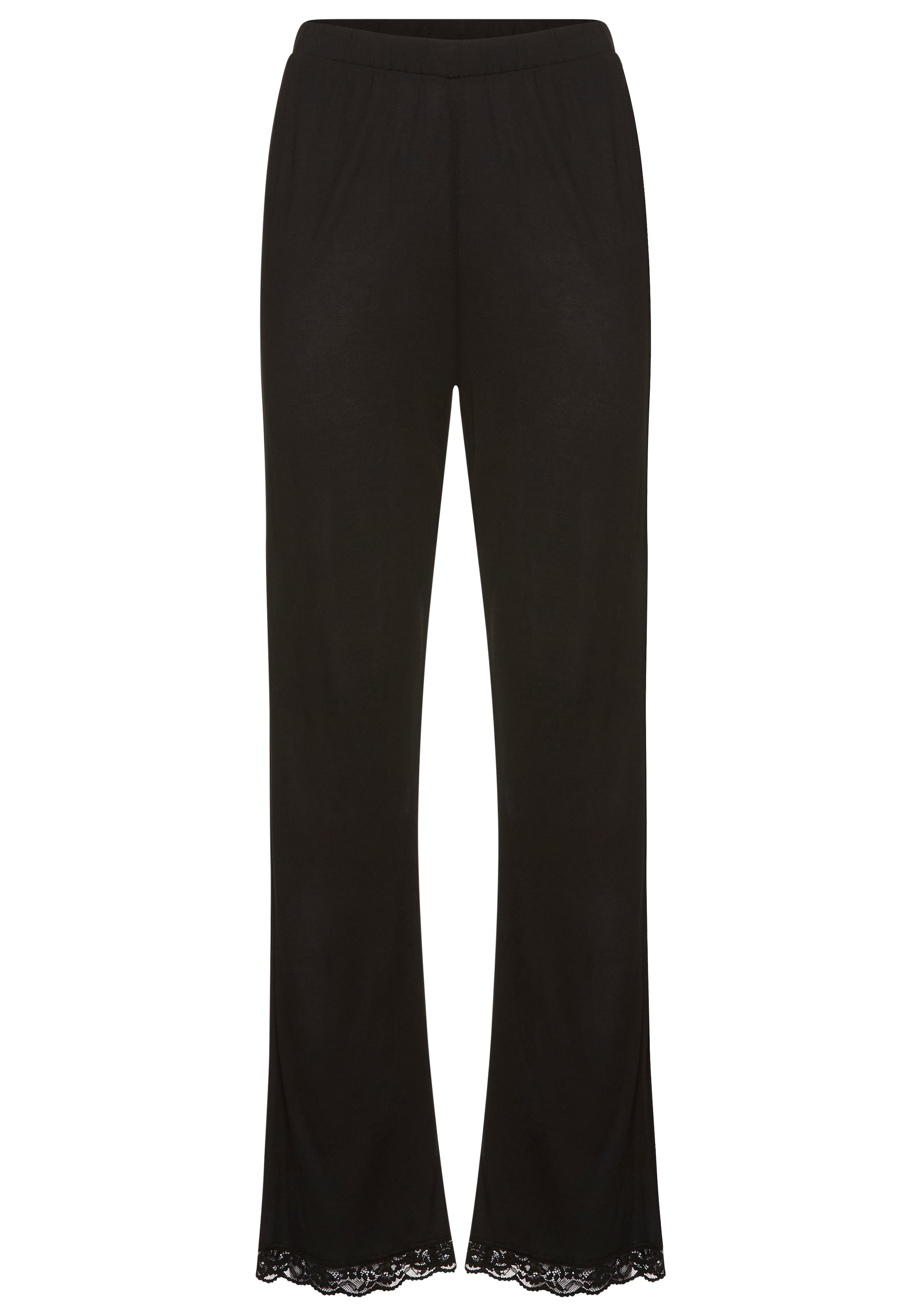 LASCANA Schlafhose  mit Spitzenbesatz  am Beinaum