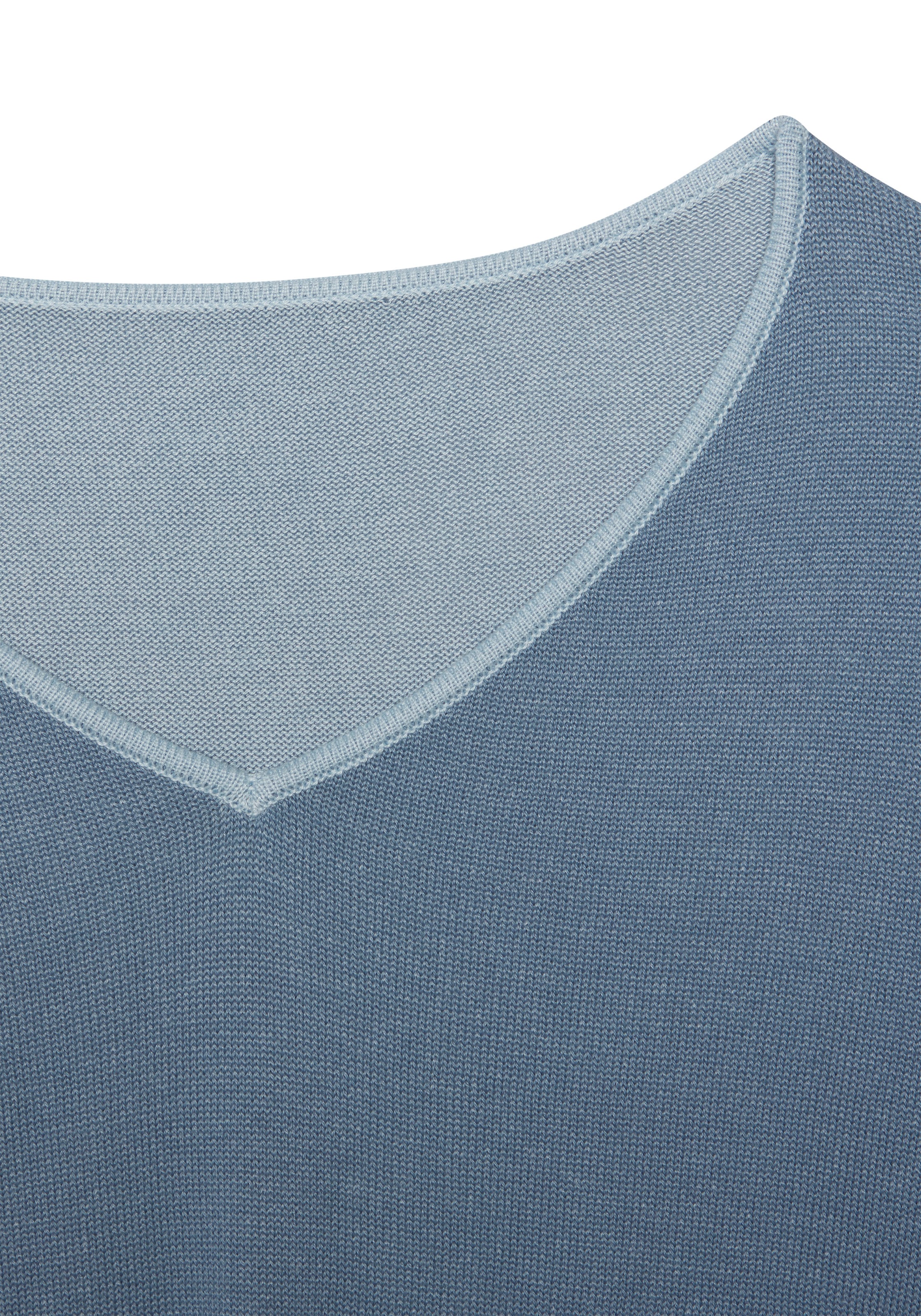 Vivance V-Ausschnitt-Pullover mit Kontrastkanten, casual