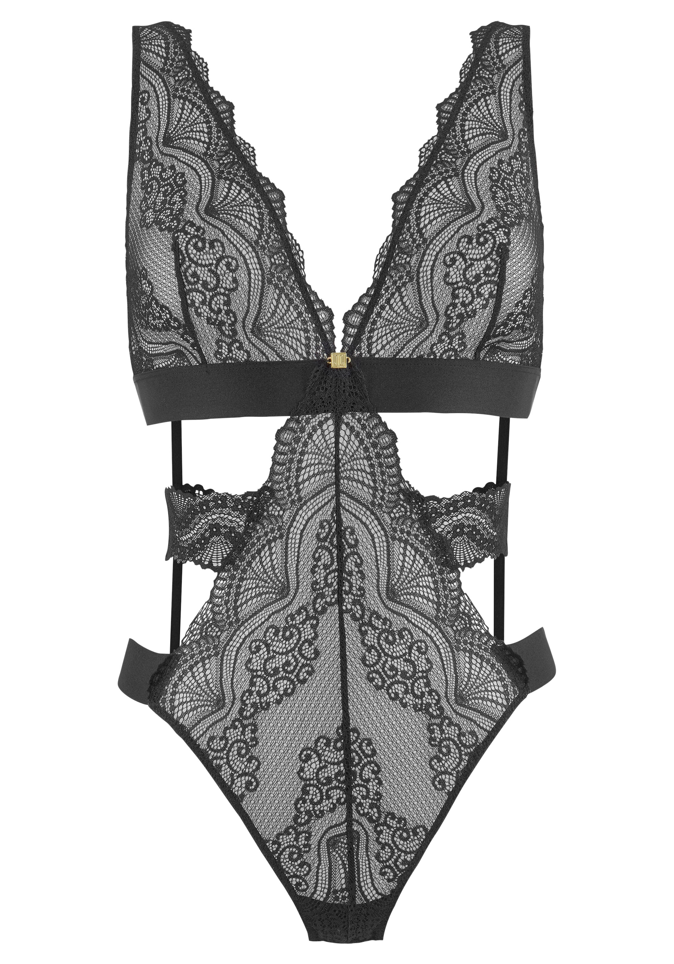 JETTE Body, mit elastischen Spitzenbändern, sexy Dessous, Reizwäsche