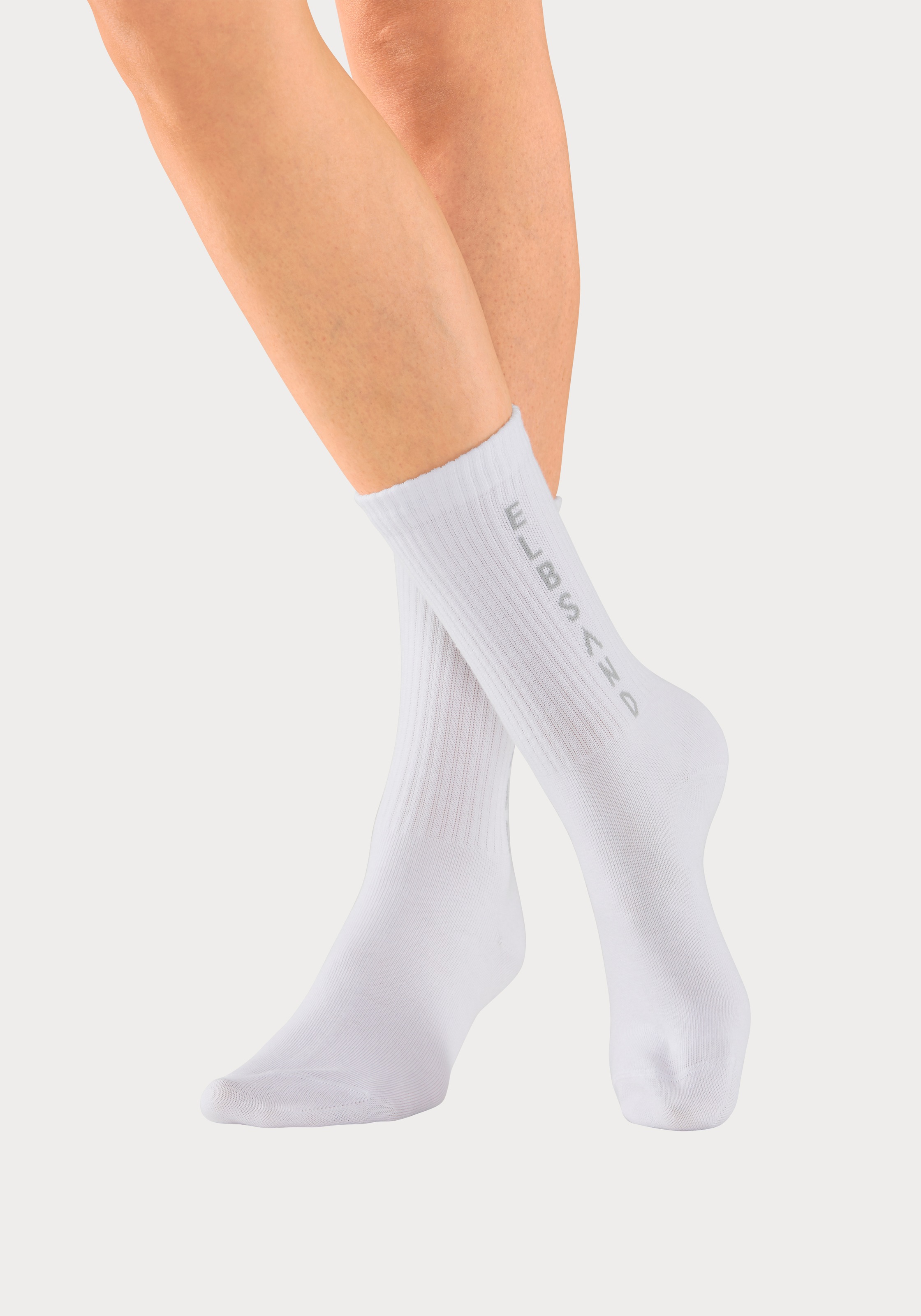 Elbsand Socken, (Packung, 3 Paar), mit eingestricktem Schriftzug