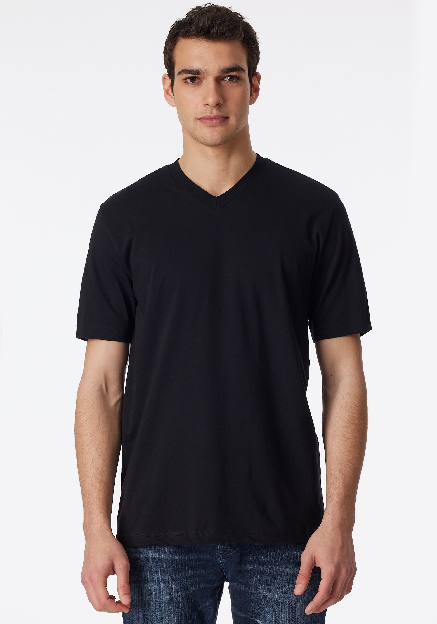 Schiesser V-Shirt »Essentials« 2er-Pack,  mit V-Ausschnitt