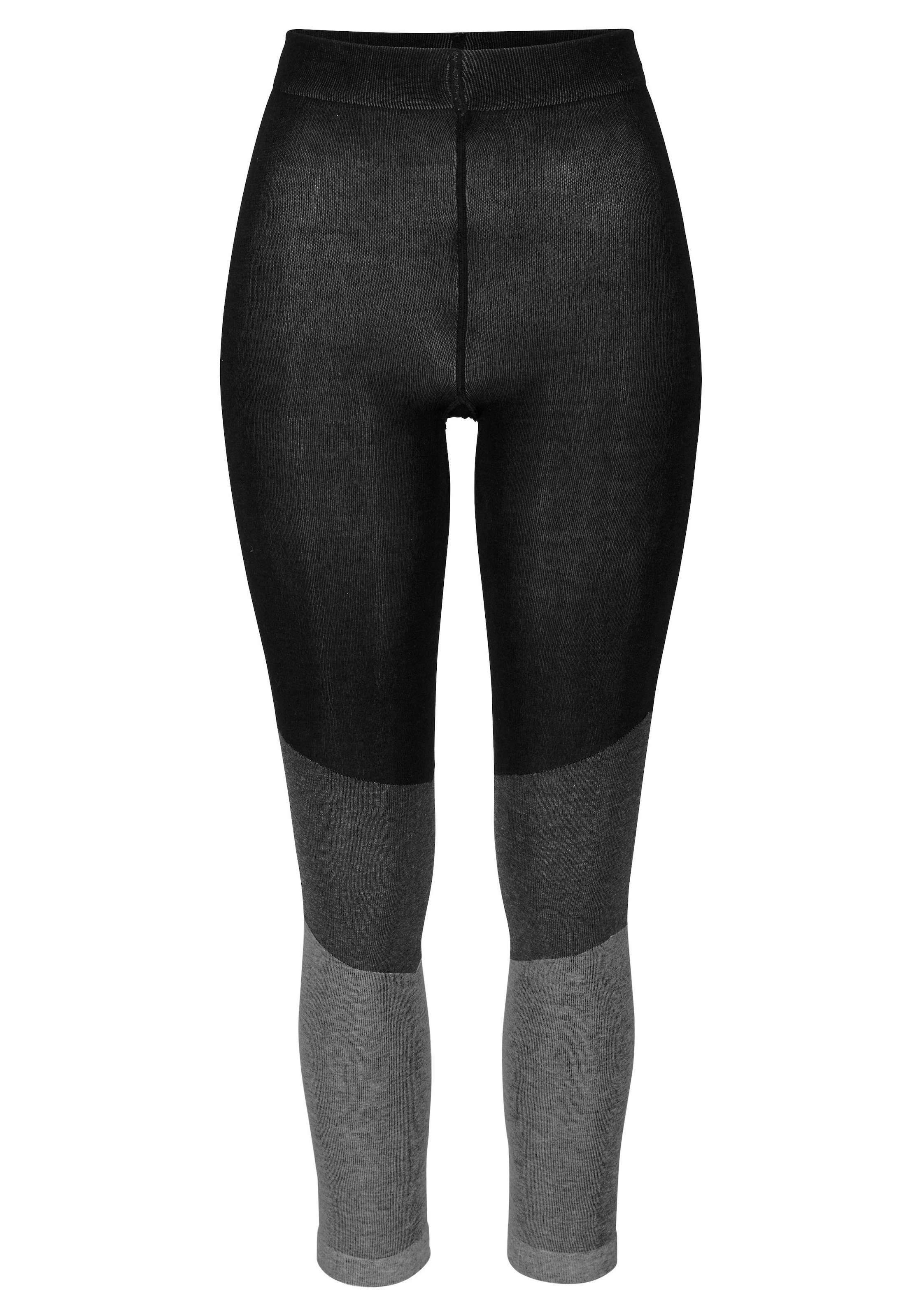 Bench. Strickstrumpfleggings »Damen, Teenie« Packung,  Strickstrumpfhose ohne Fuß im sportiven Colorblockdesign