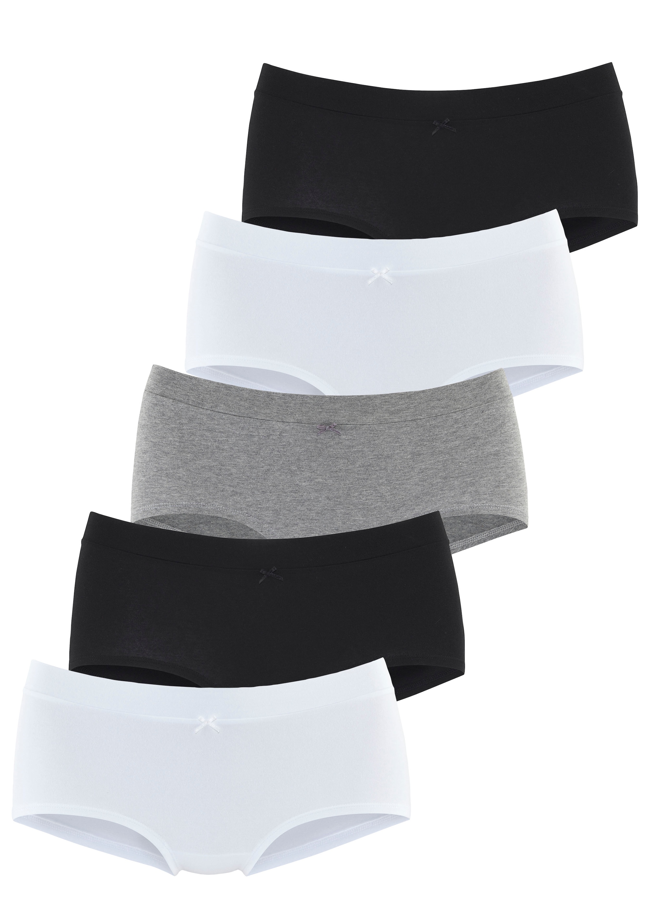 Vivance Panty, (5er-Pack), mit breitem Bündchen ohne zusätzliches Gummi