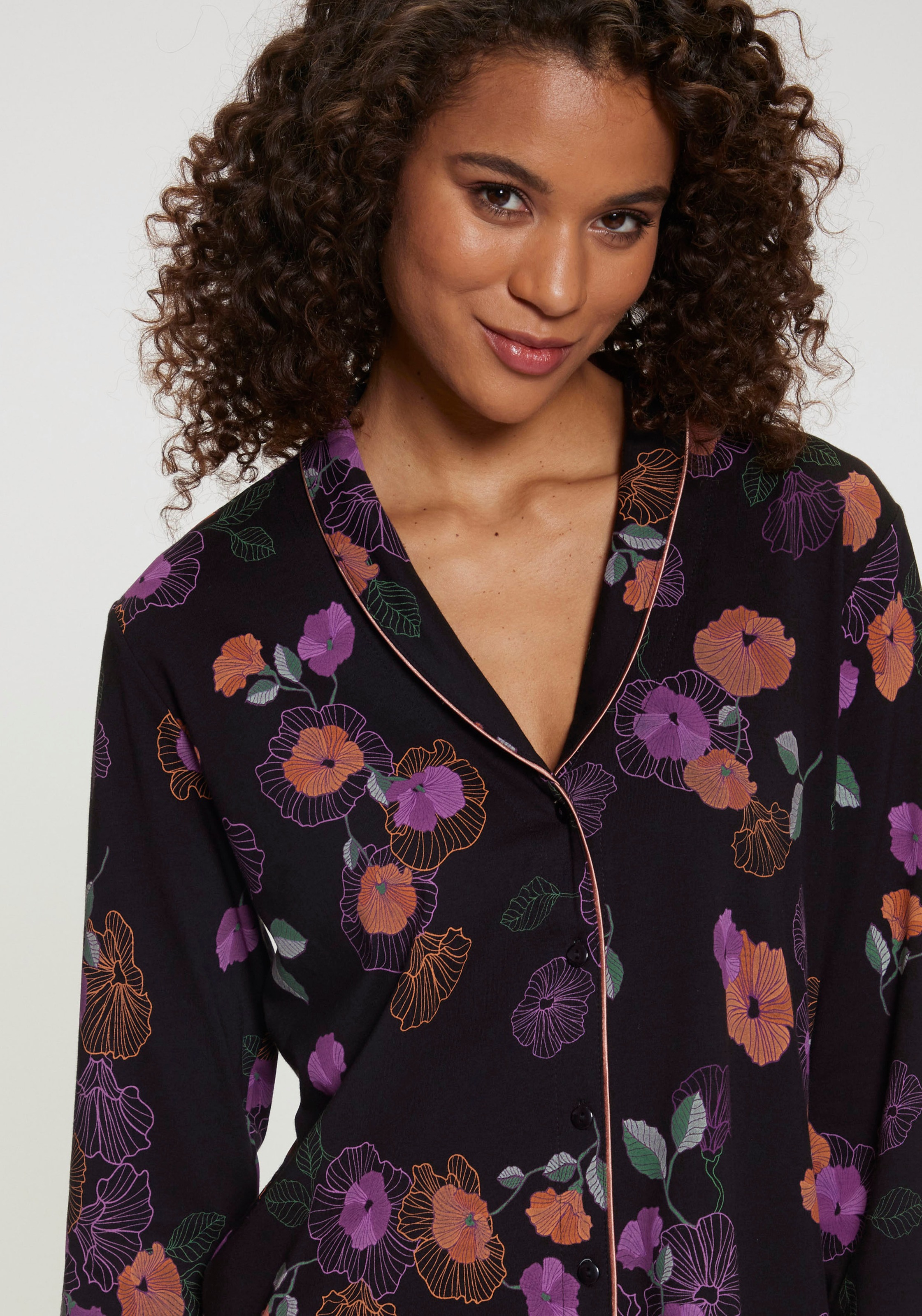 Vivance Dreams Pyjama, (2 tlg.), mit Blumen-Druck