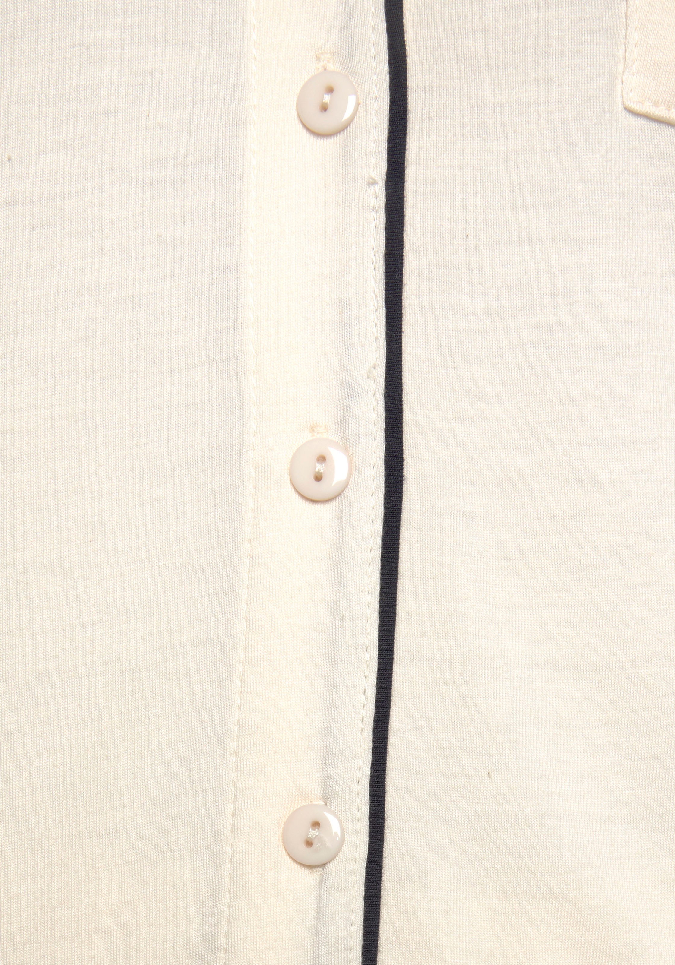 LASCANA Pyjama 2 tlg. mit Kontrastpaspeln