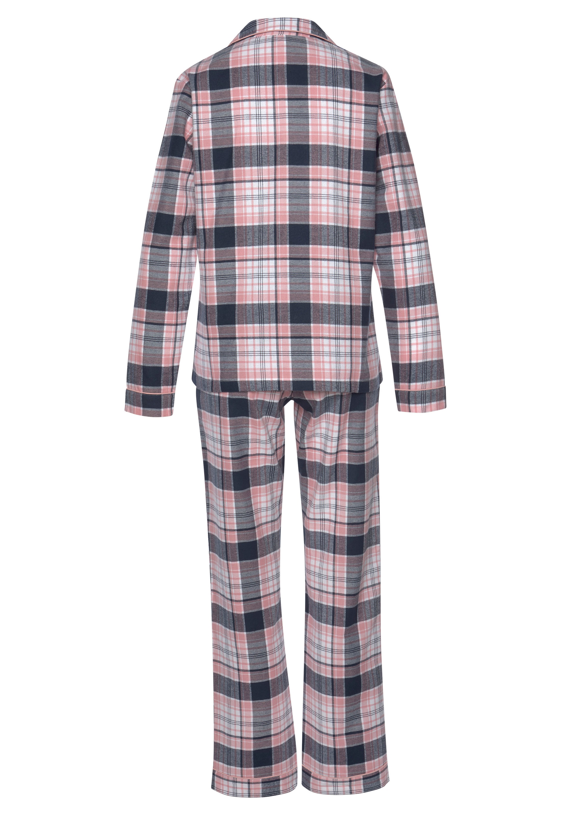 H.I.S Pyjama, (Set, 2 tlg.), aus Flanell mit Allover-Karomuster