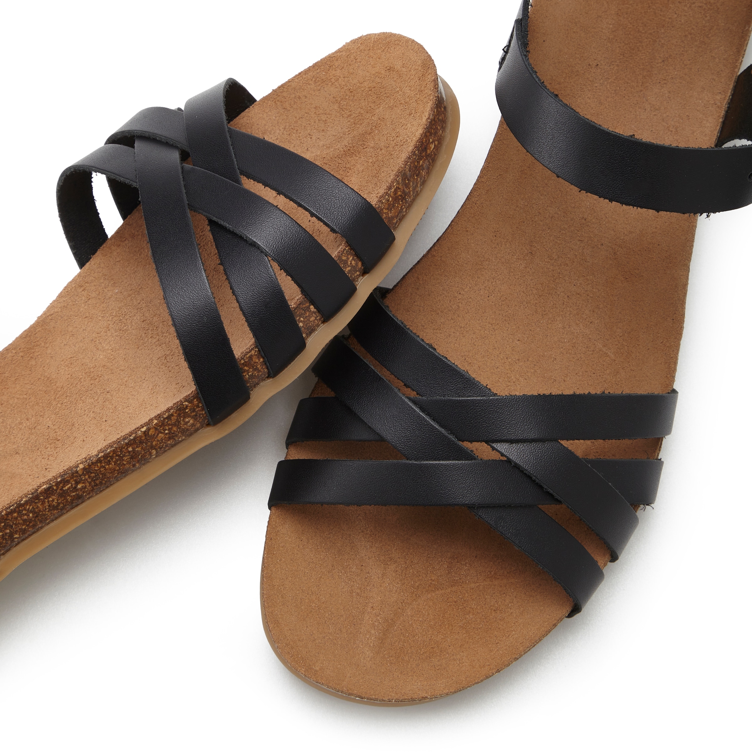 LASCANA Sandale »Sandalette, Sommerschuh,«  offene Schuhspitze, verstellbarer Schnallenverschluss, Riemchen