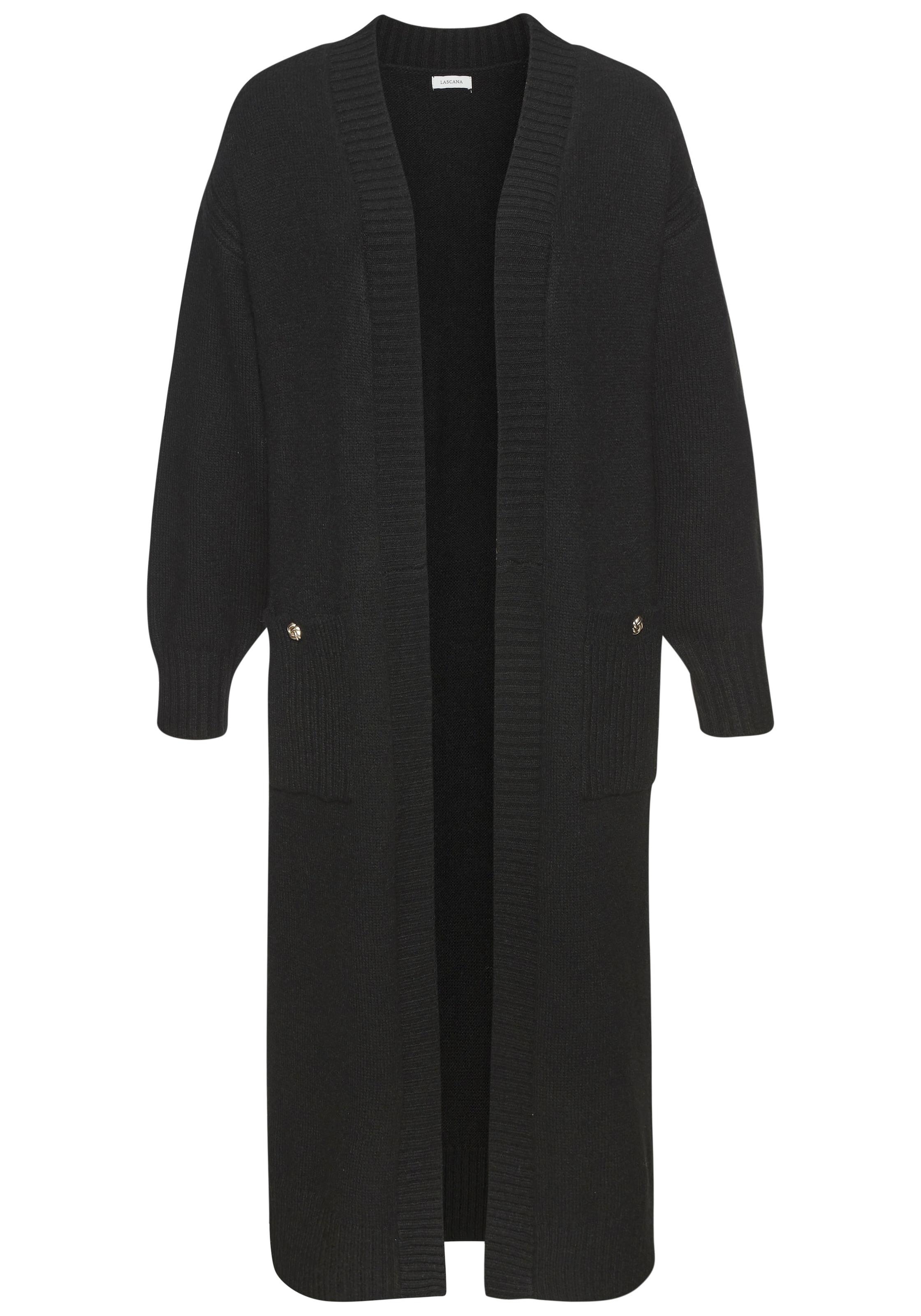 LASCANA Longstrickjacke, aus kuscheligem Strick