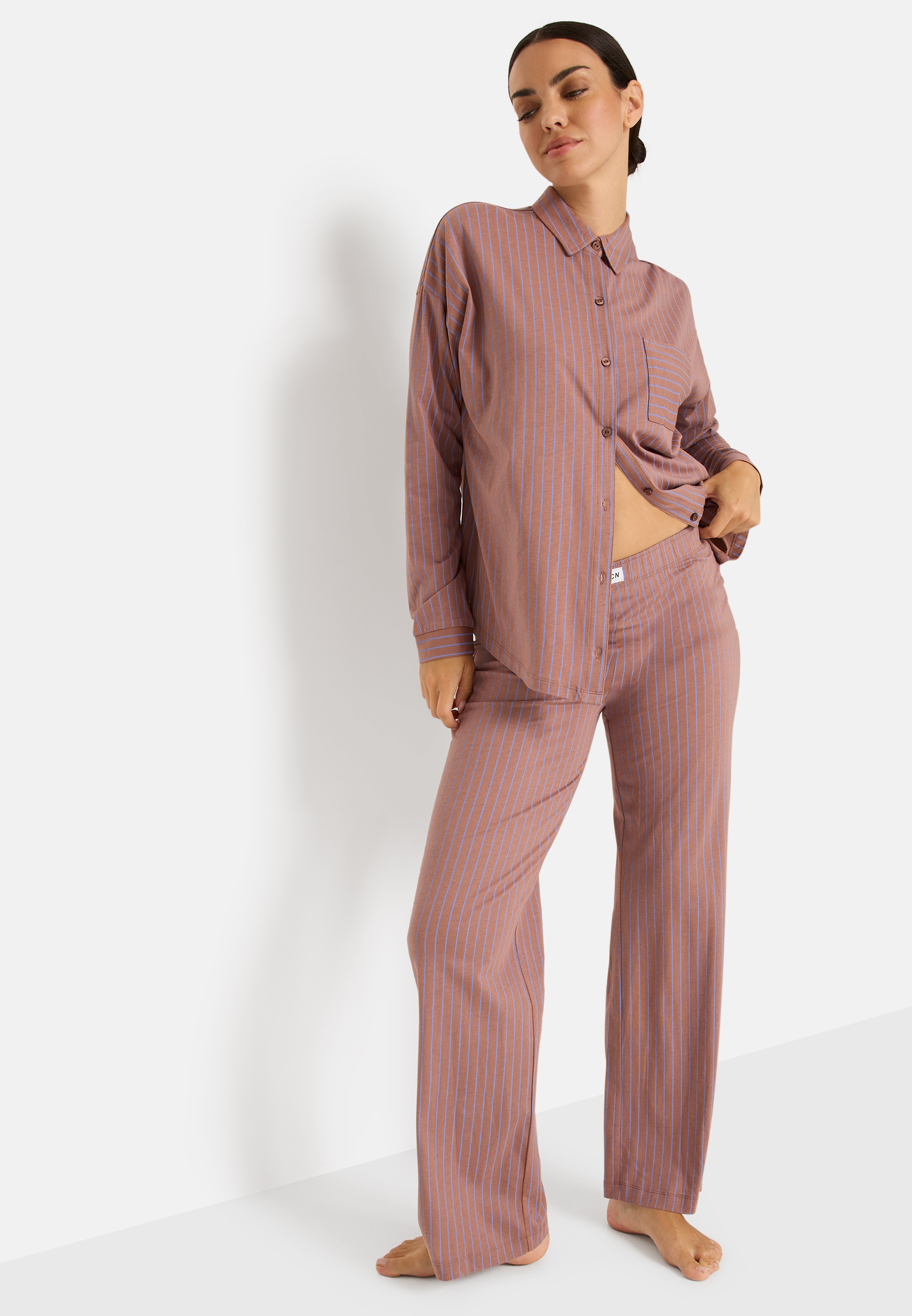 LSCN by LASCANA Pyjamahose  mit weitem Bein