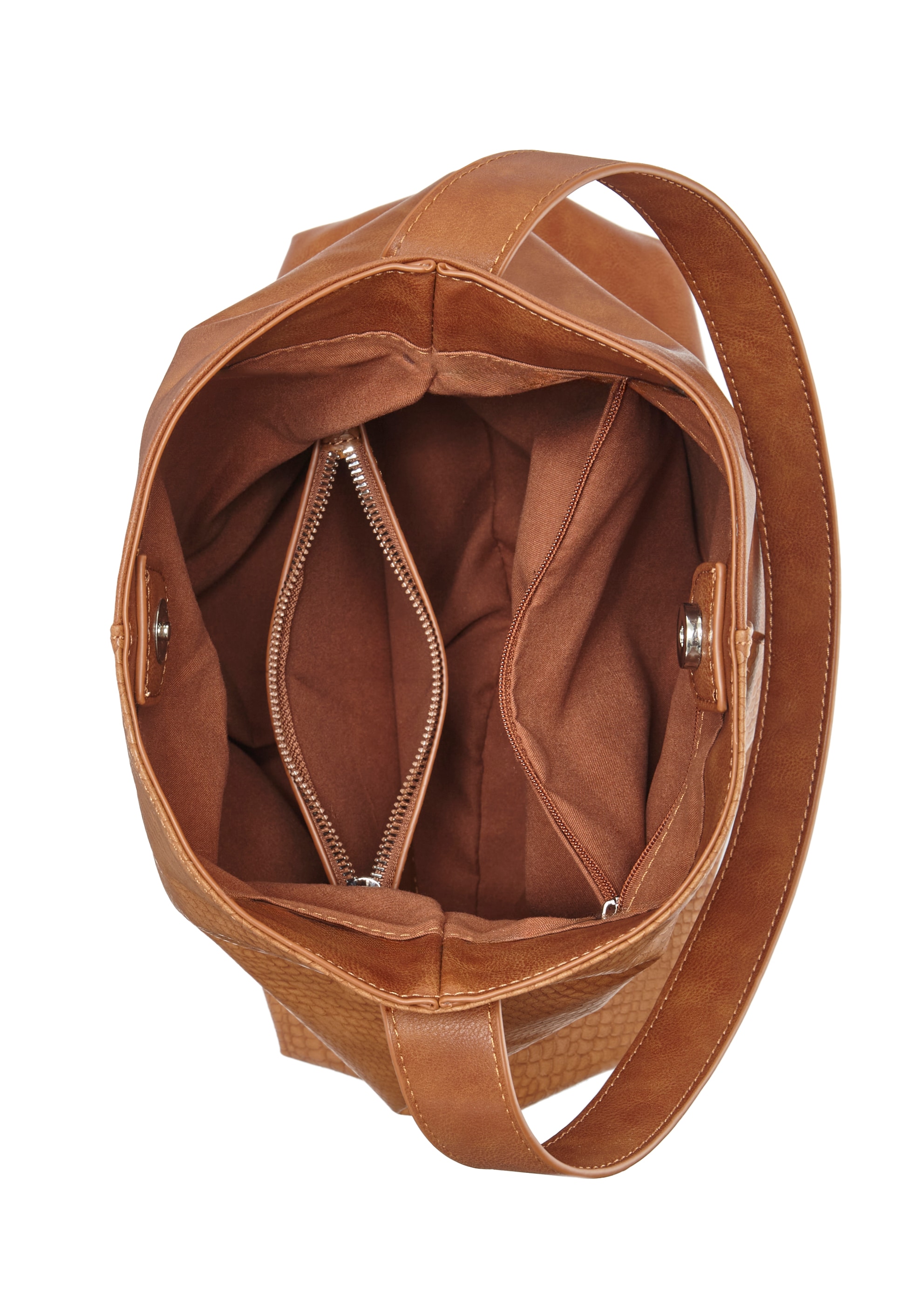 Vivance Shopper »Schultertasche«, (2 tlg.), mit kleiner Innentasche, Handtasche, Damentasche VEGAN