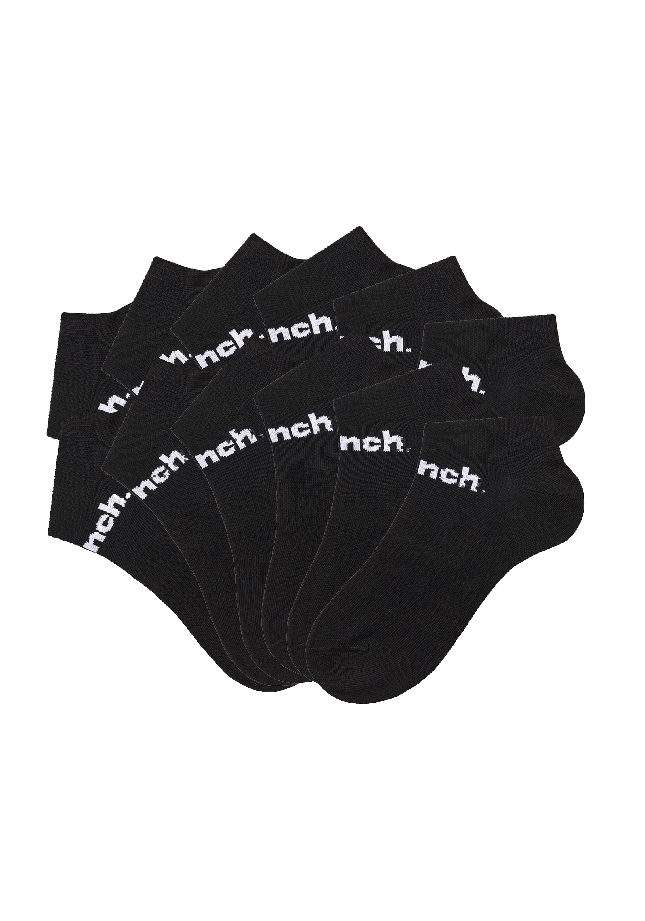 Bench. Sportsocken, (Packung, 12 Paar), Sneakersocken mit klassischem Logoschriftzug