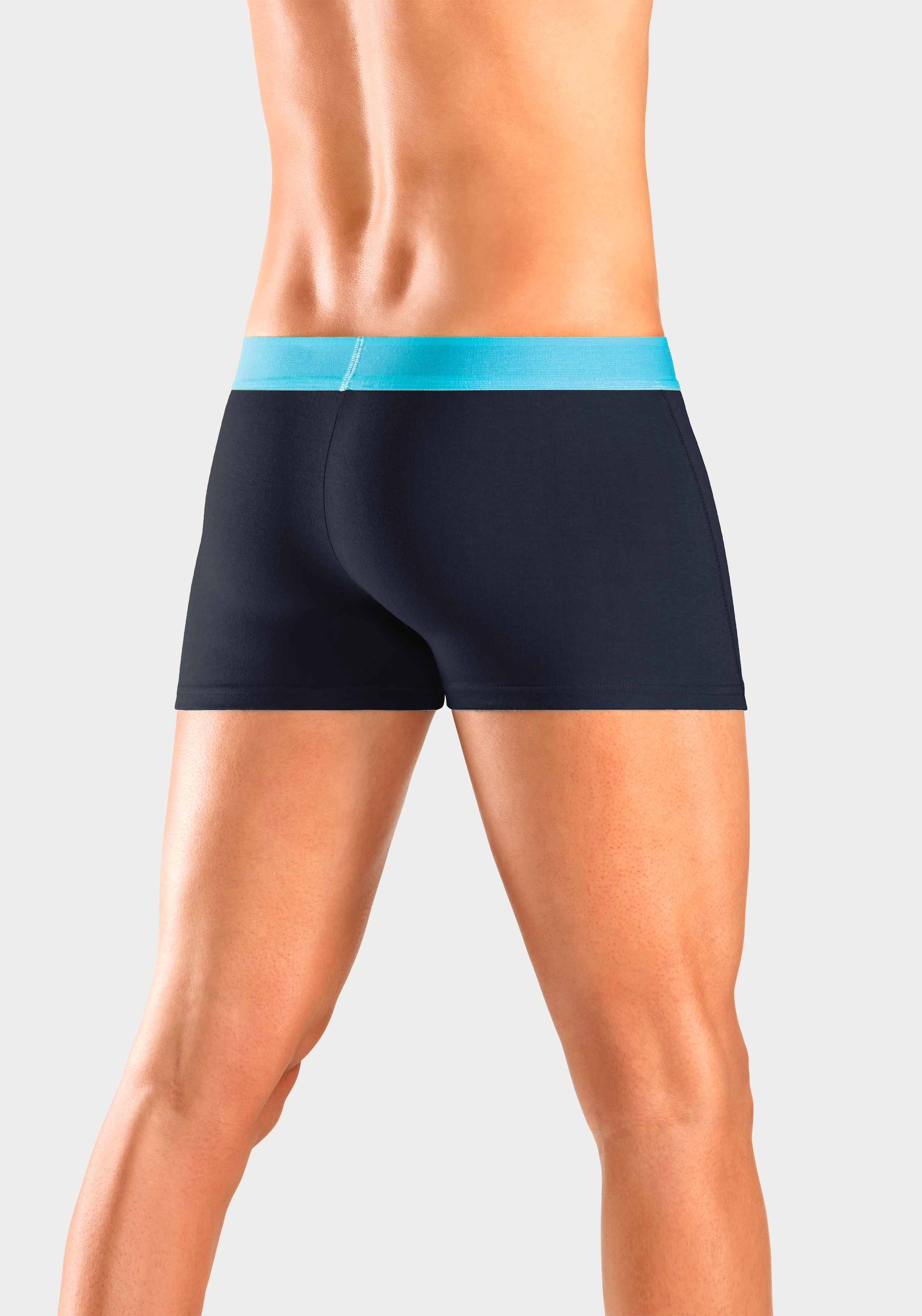 Bruno Banani Boxer »Boxershorts für Herren«, (Packung, 4 St.), mit farbigen Marken-Schriftzug am Bündchen