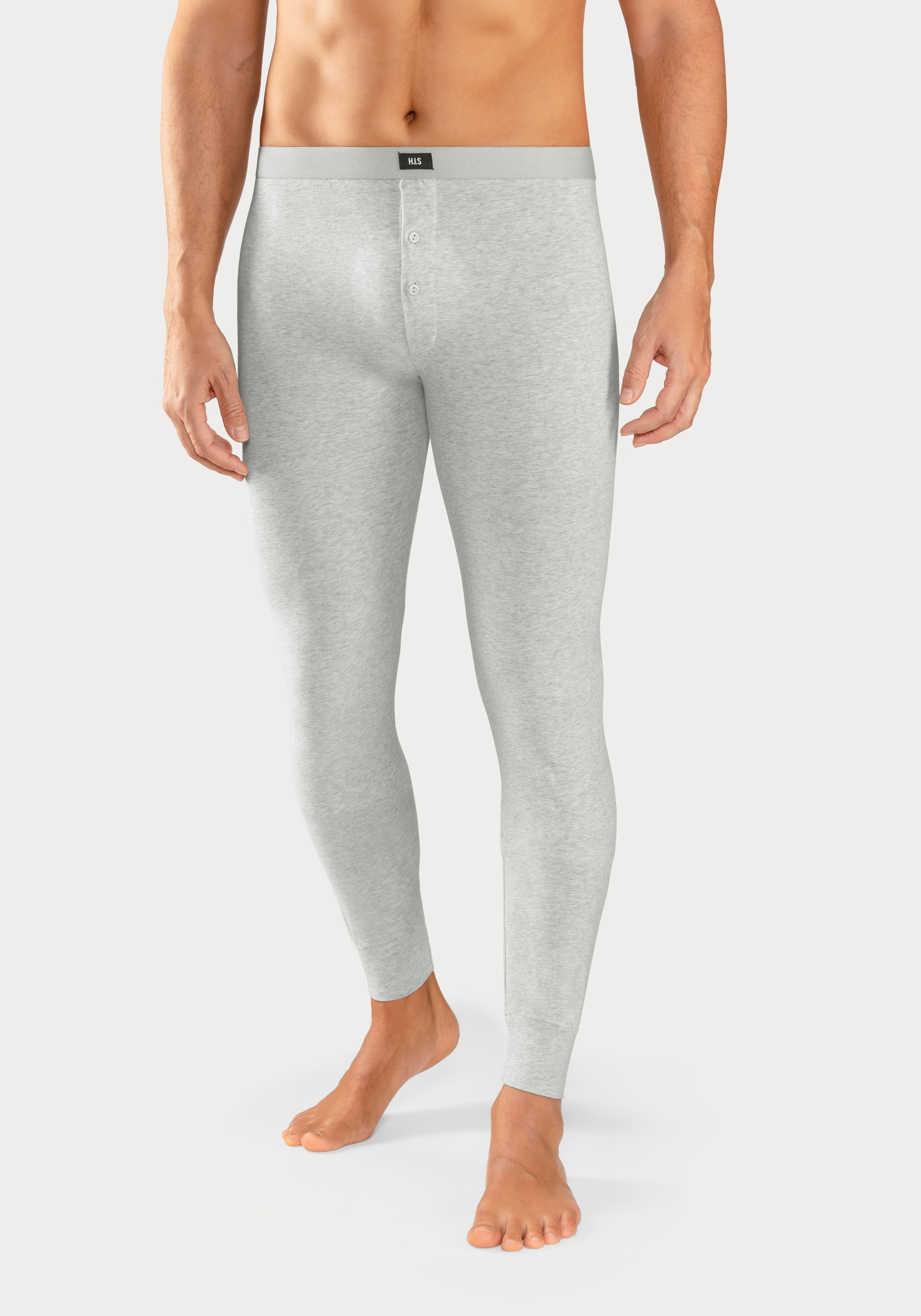 H.I.S Lange Unterhose, (Packung, 2 St.), mit Bündchen am Bein