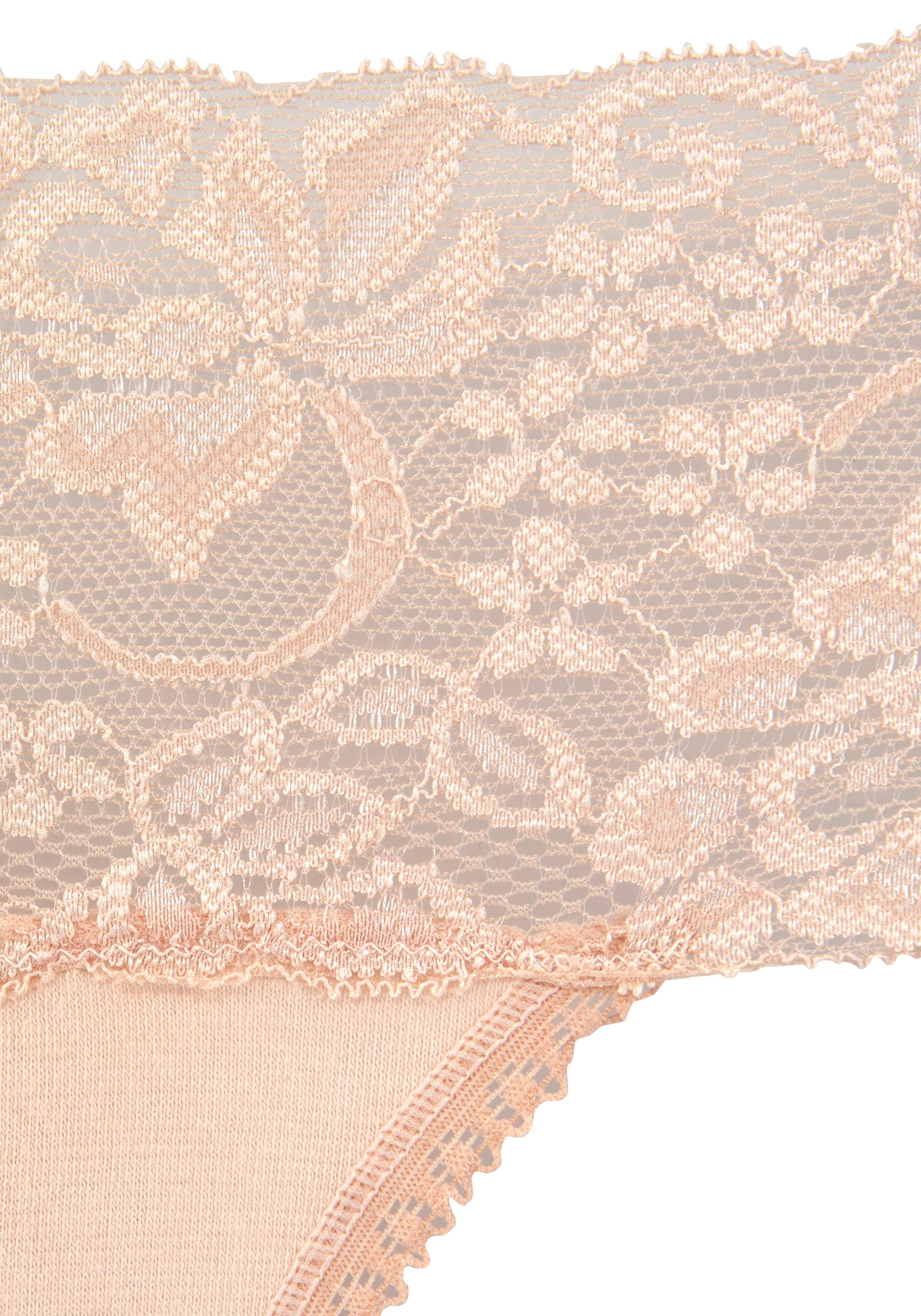 Vivance Brasilslip, (3er-Pack), aus elastischer Baumwolle mit floraler Spitze