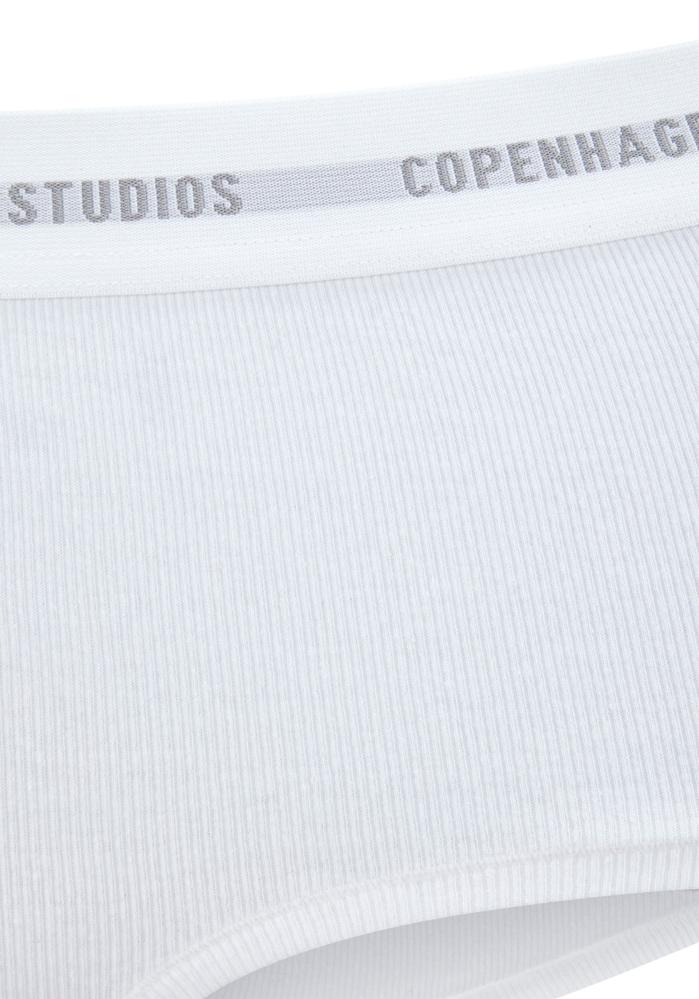 Copenhagen Studios Panty »mit softem Logobund«, (2er-Pack), aus gerippter Bio-Baumwollqualität