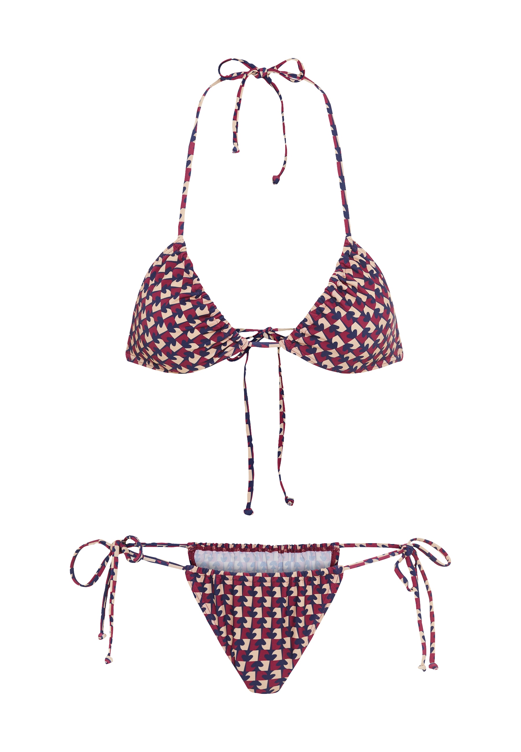 LSCN by LASCANA Triangel-Bikini, mit trendigem Allover-Print