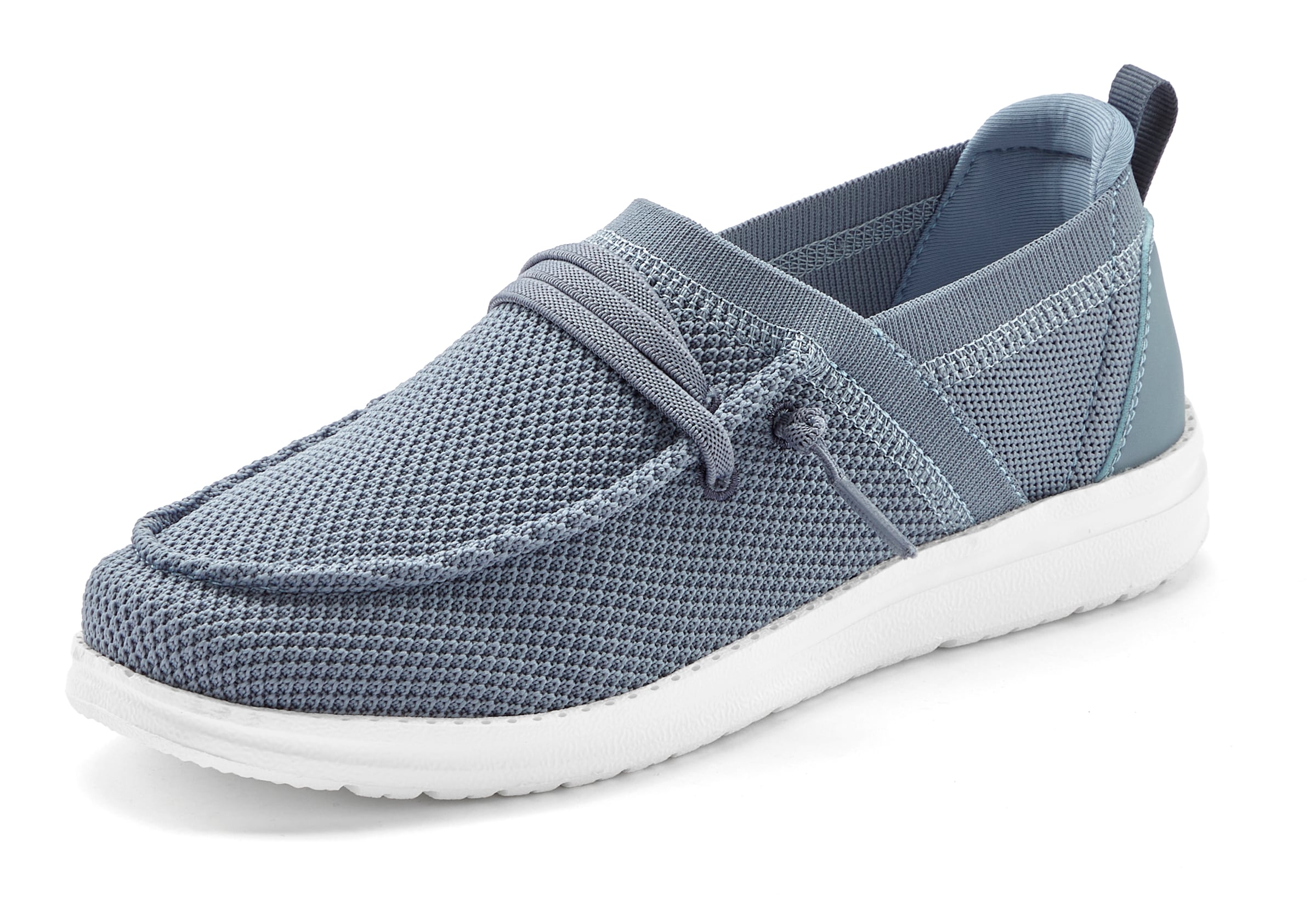 Vivance Sneaker »Freizeitschuh, Halbschuh,«, in Mesh-Optik zum Reinschlüpfen mit elastischen Schnürbändern VEGAN