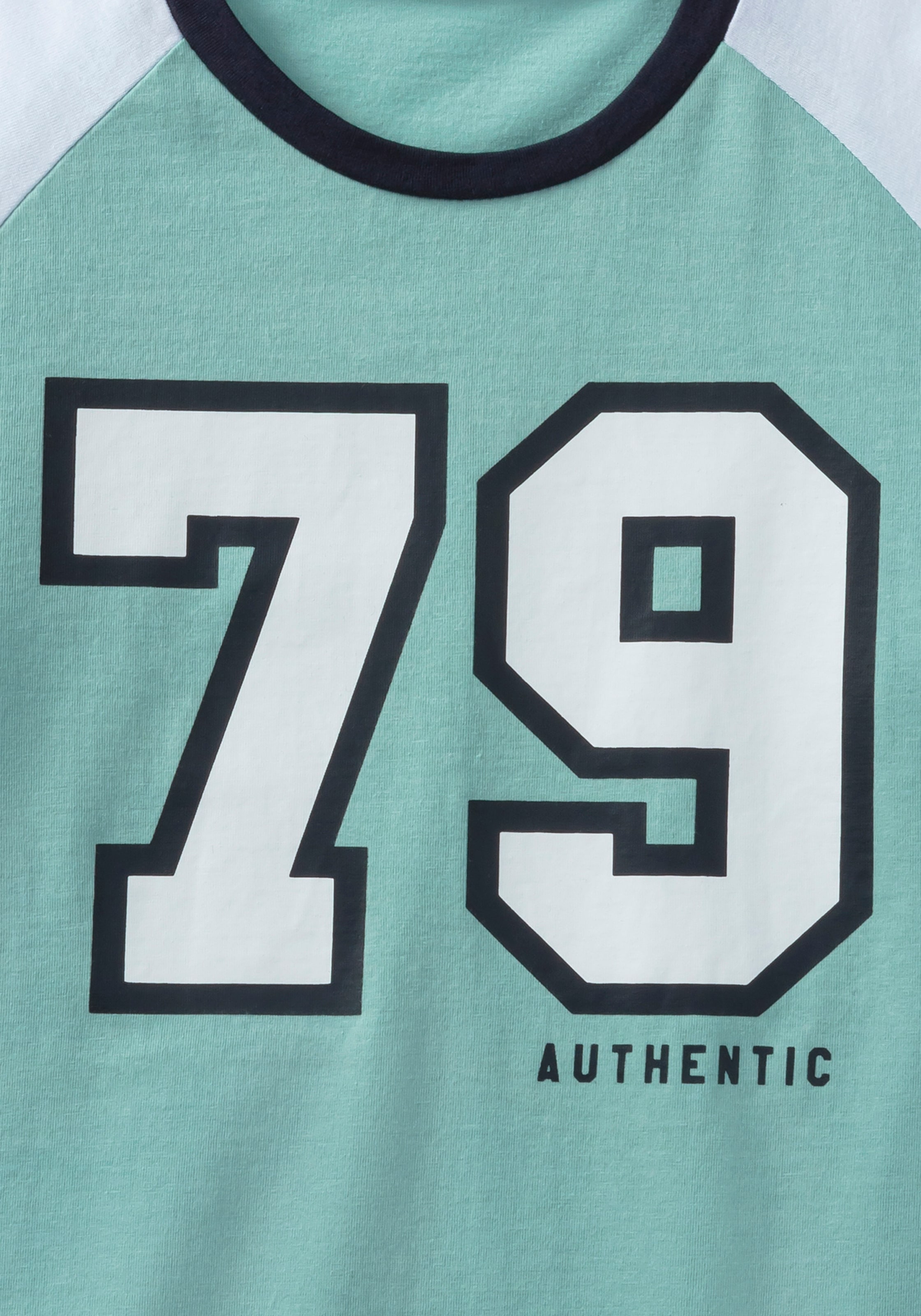 AUTHENTIC LE JOGGER Pyjama 1 Stück, 2 Stk. tlg., Schlafanzug mit großem College-Print vorn