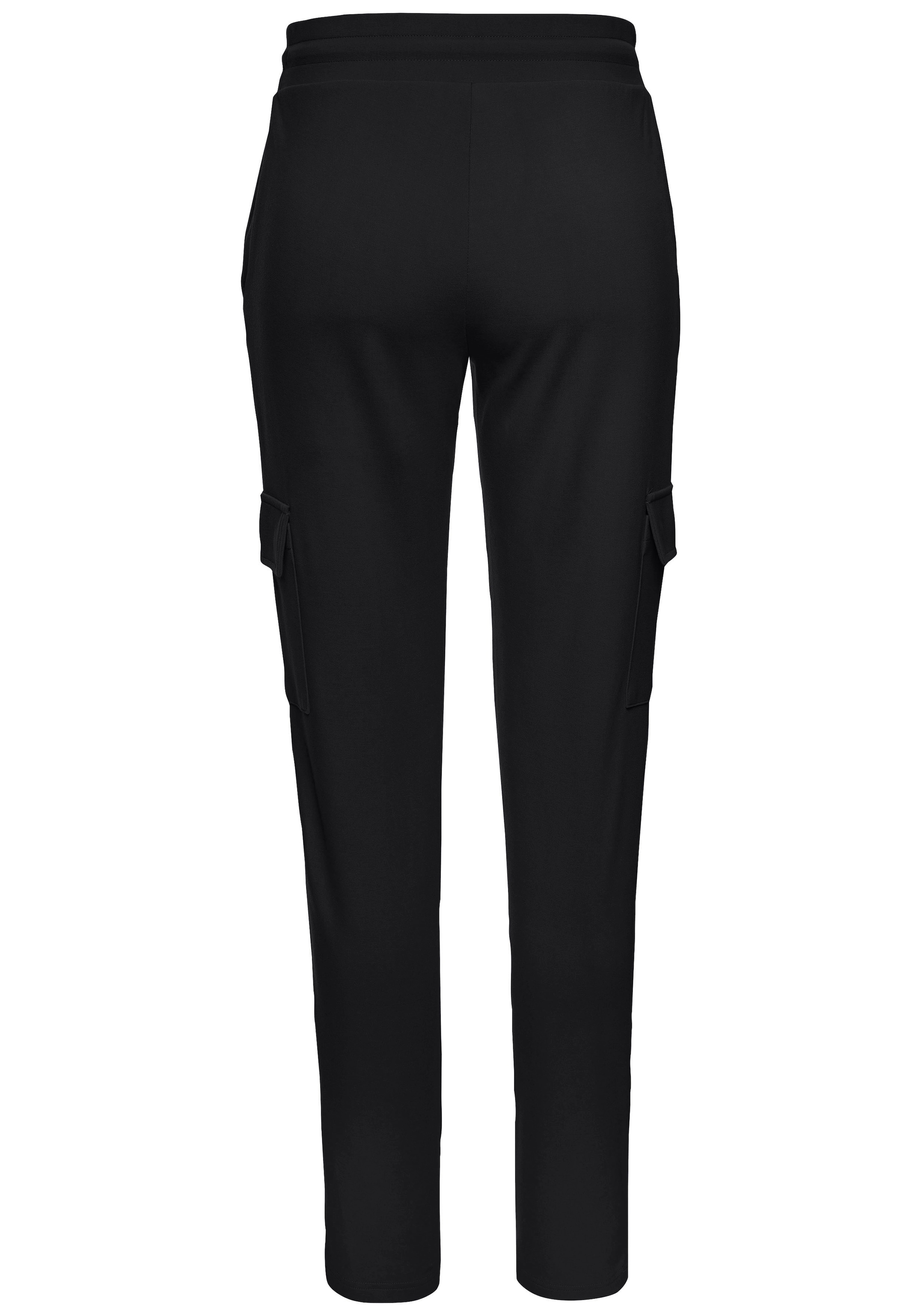 LASCANA Cargohose  in weich fließendem Material, Loungewear