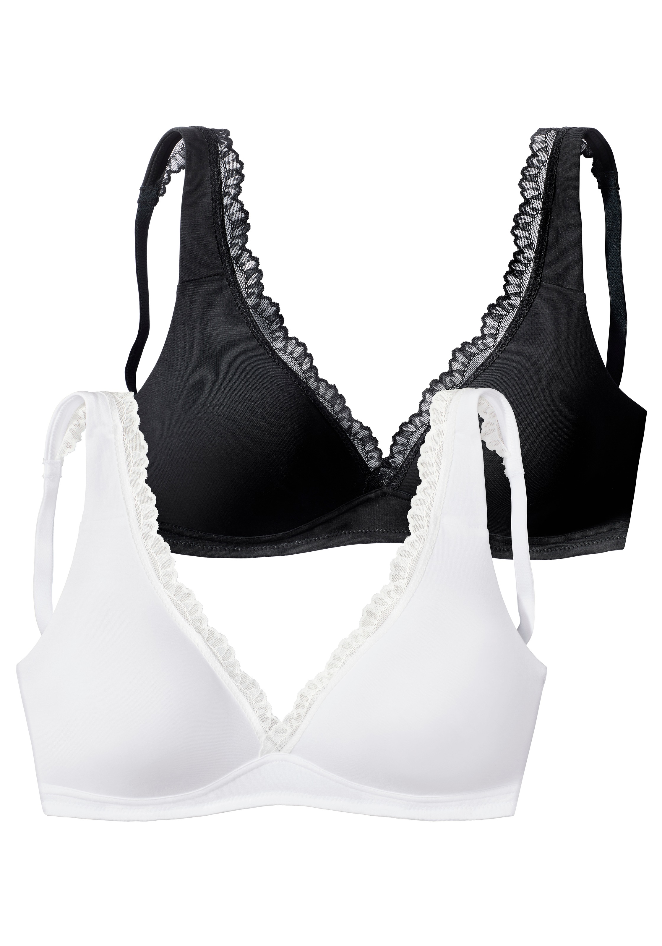 petite fleur Soft-BH, ohne Bügel aus weicher Baumwollmischung, Bralette-BH