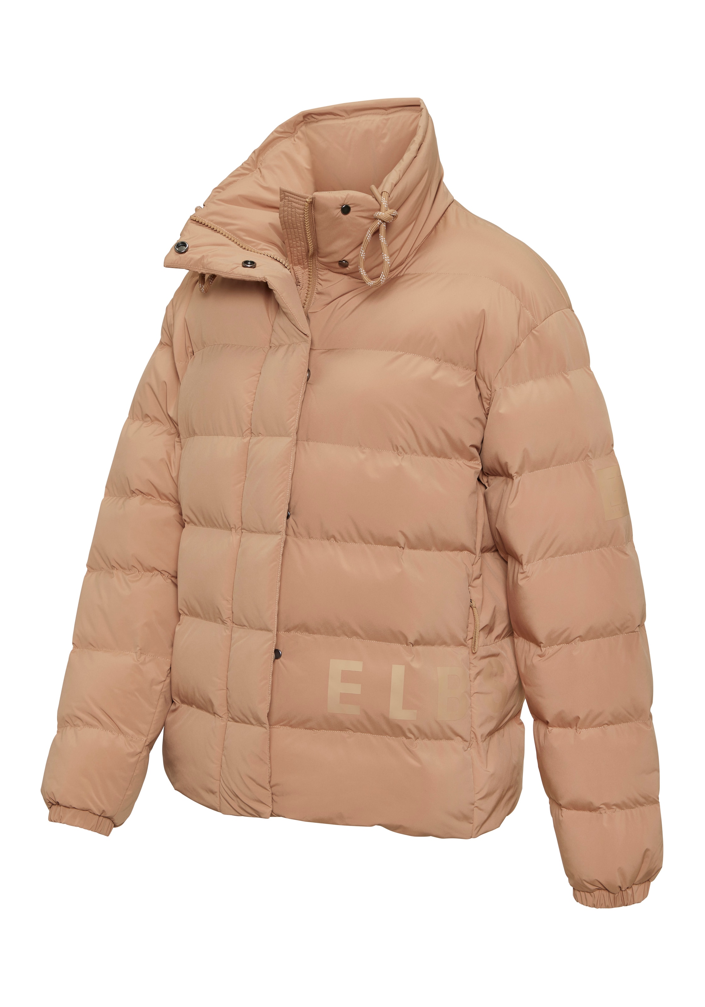 Elbsand Steppjacke mit großem Letter-Print