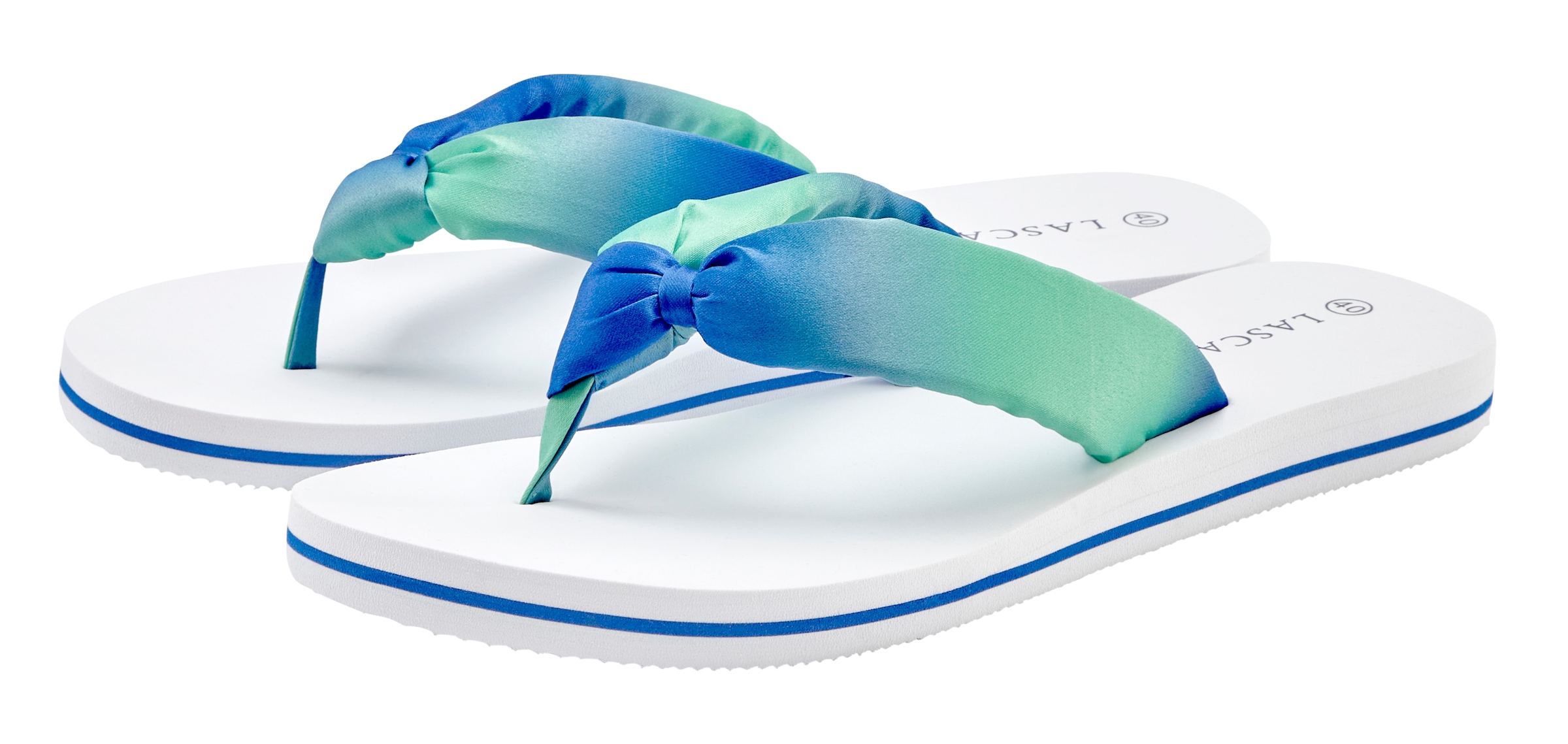 LASCANA Badezehentrenner, Sandale, Pantolette, Badeschuh ultraleicht mit softem Band VEGAN