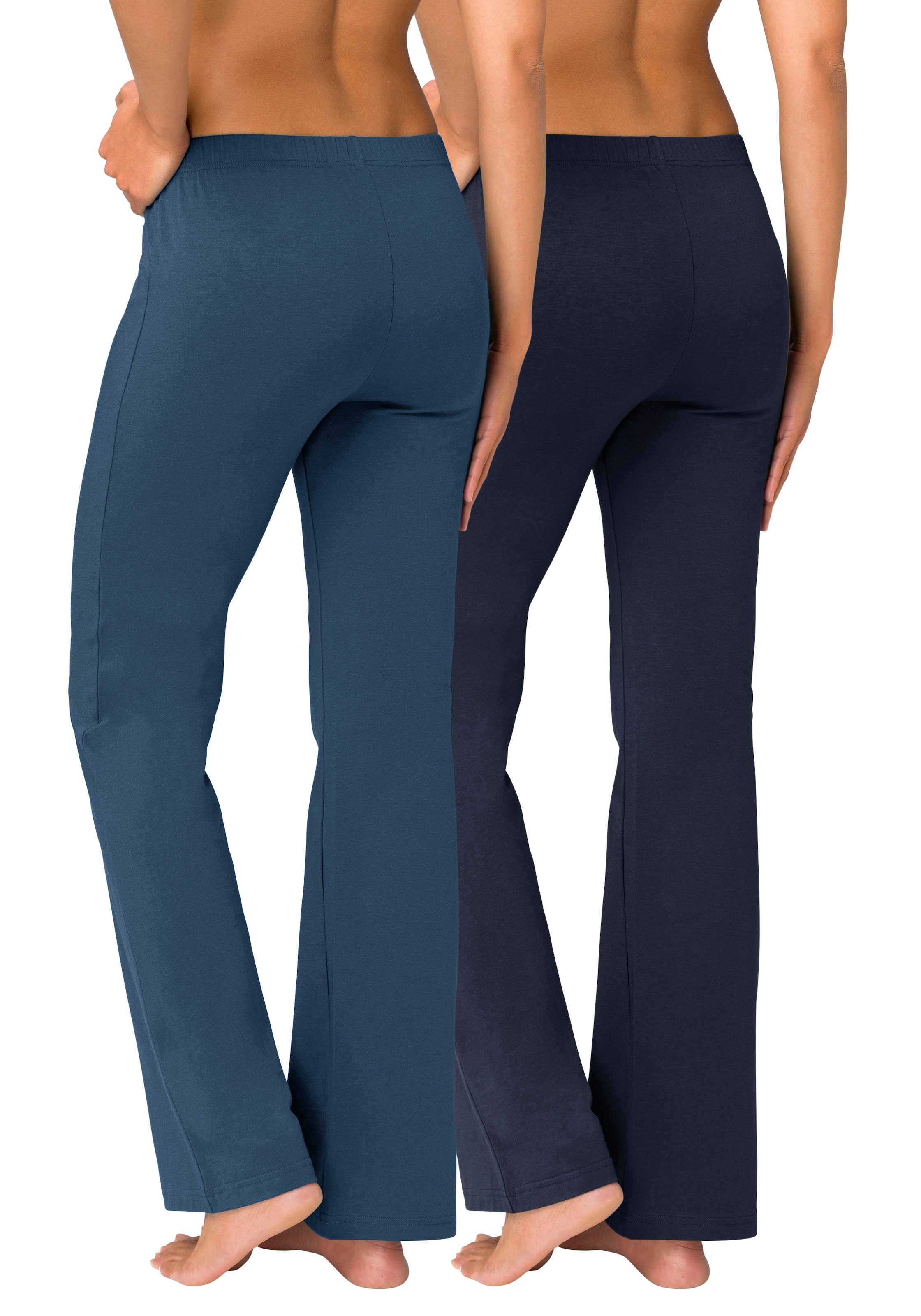 Vivance active Jazzpants, (2er-Pack), mit leicht ausgestelltem Bein, Loungewear