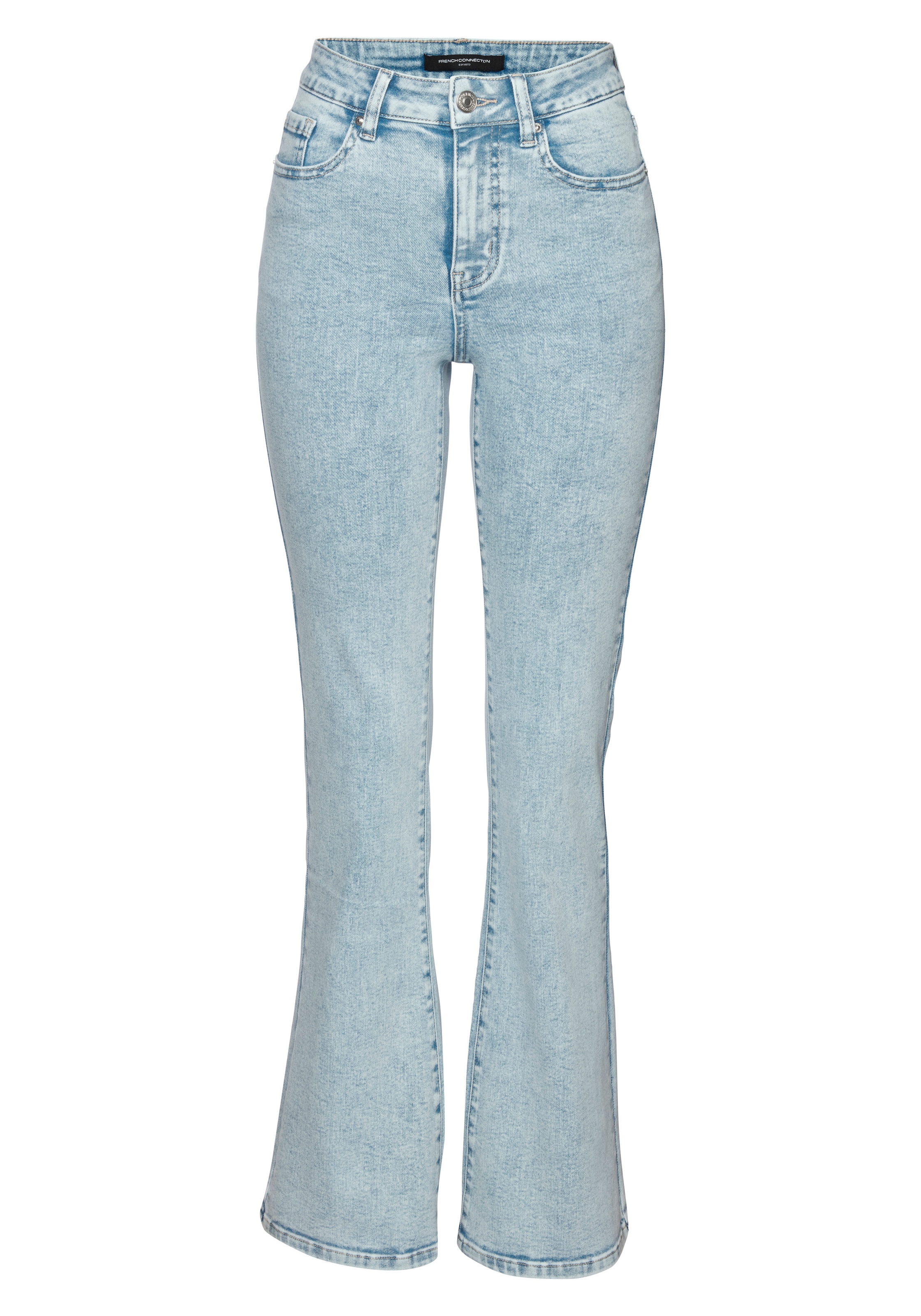 French Connection Bootcut-Jeans »mit Used-Waschung und klassischem 5-Pocket-Design« ausgestellte Beinform, Flared-Jeans, Stretchjeans,elastisches Material