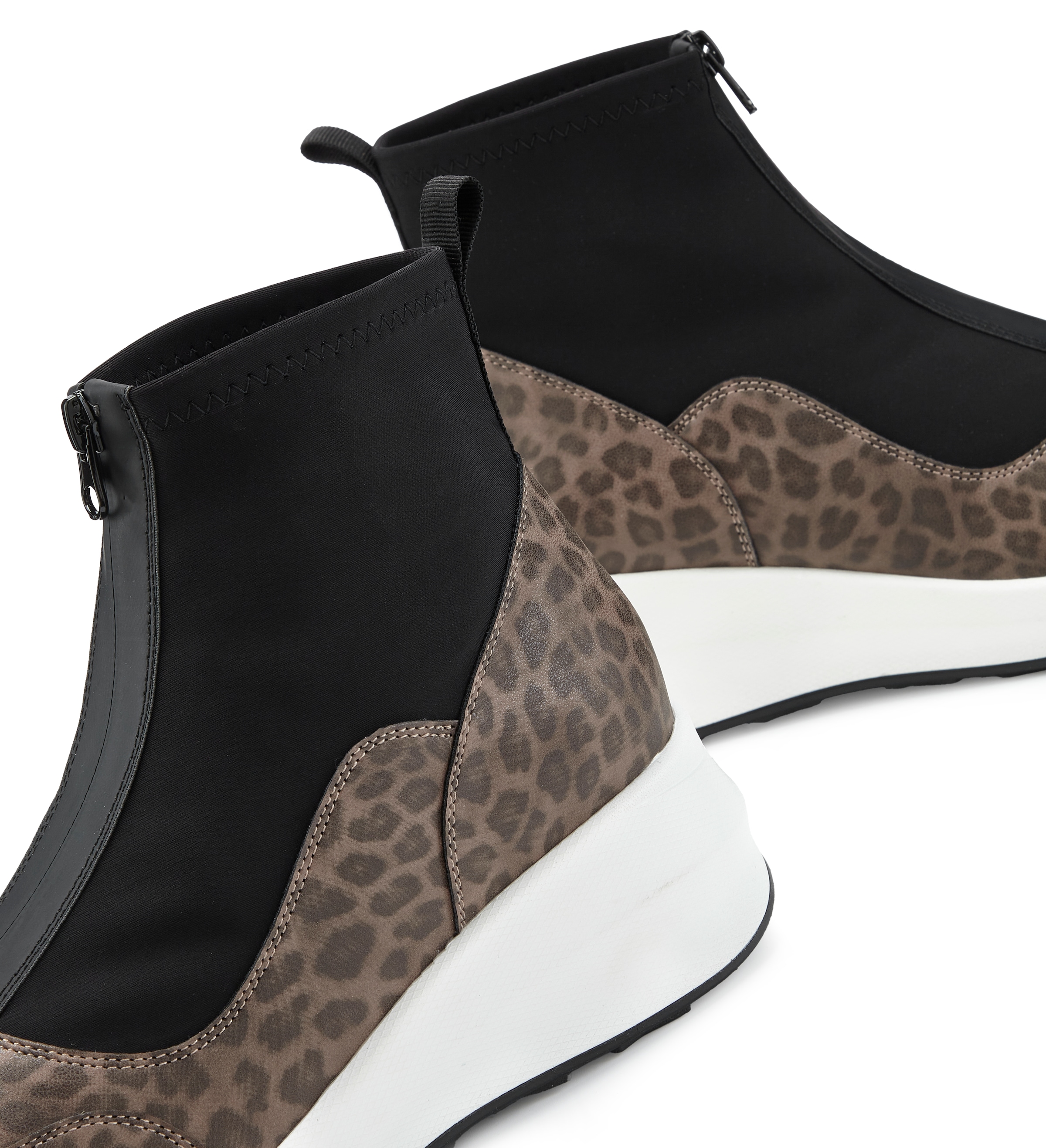 LASCANA Stiefelette »Sneaker, Keilstiefelette, Freizeitschuh«  NEU mit innenliegendem Keilabsatz und Frontreißverschluss VEGAN