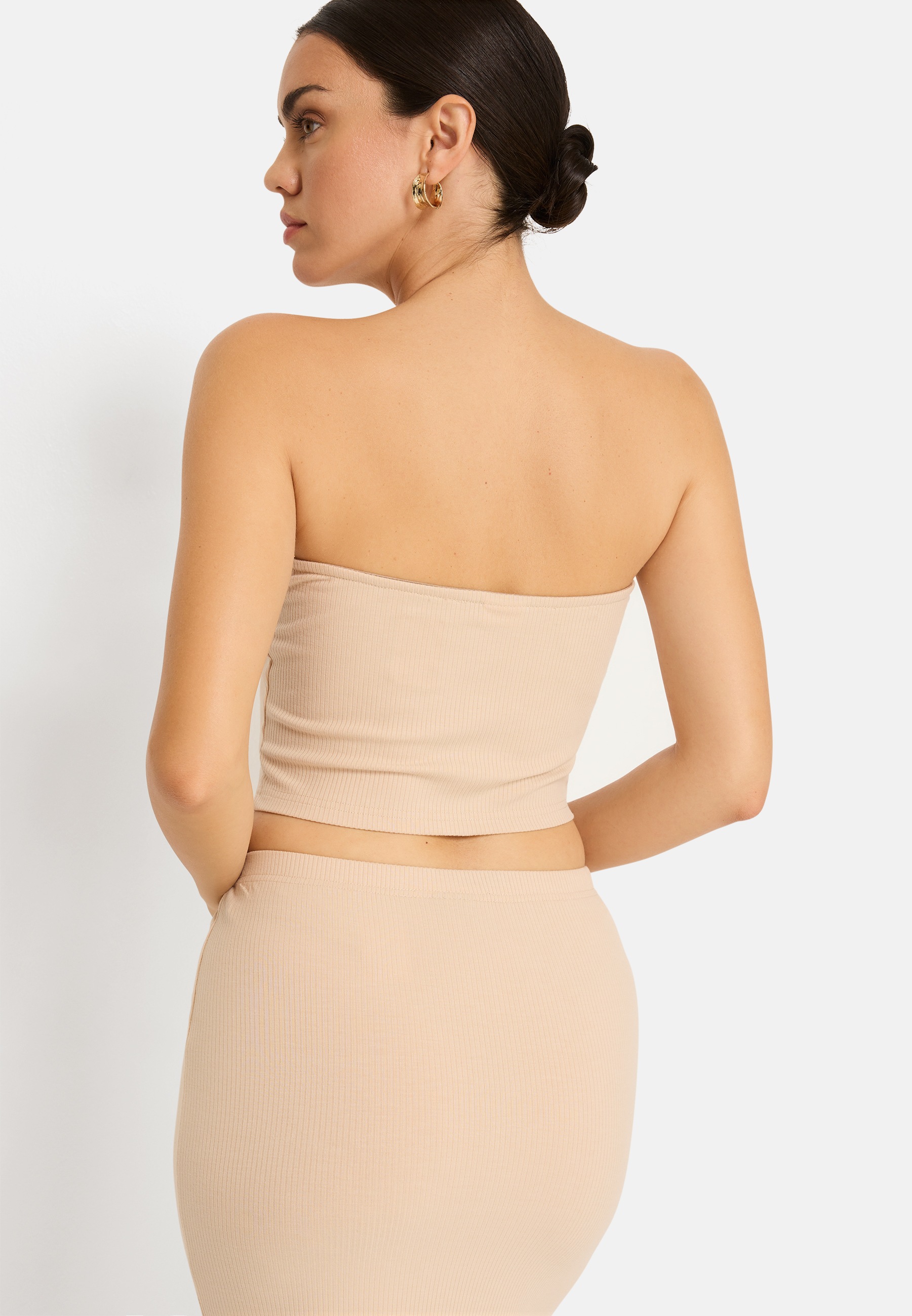 LSCN by LASCANA Bandeautop aus weicher Rippware, Croptop