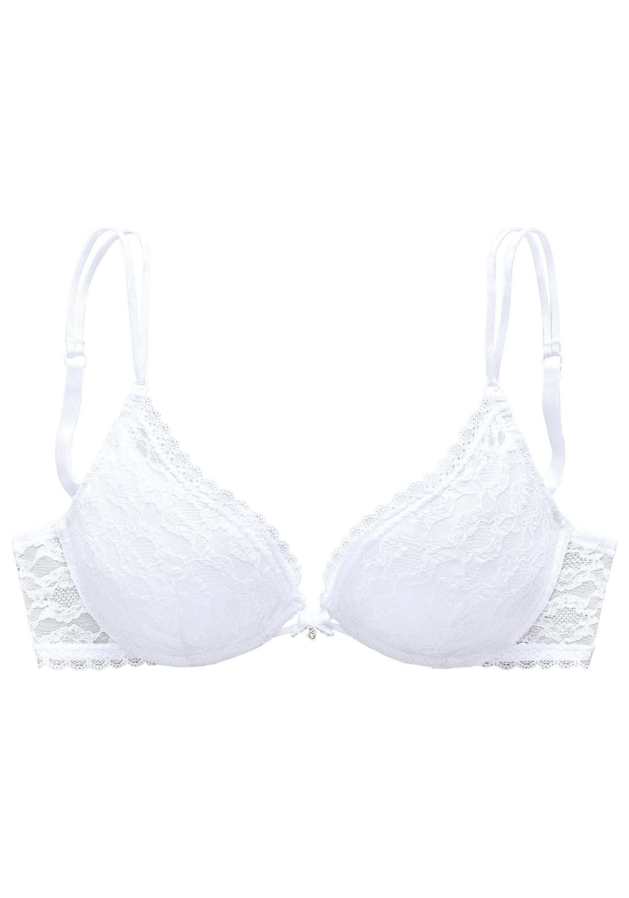 s.Oliver Push-up-BH »Clarissse«, mit feiner Spitze und Trägern in Bänder-Optik