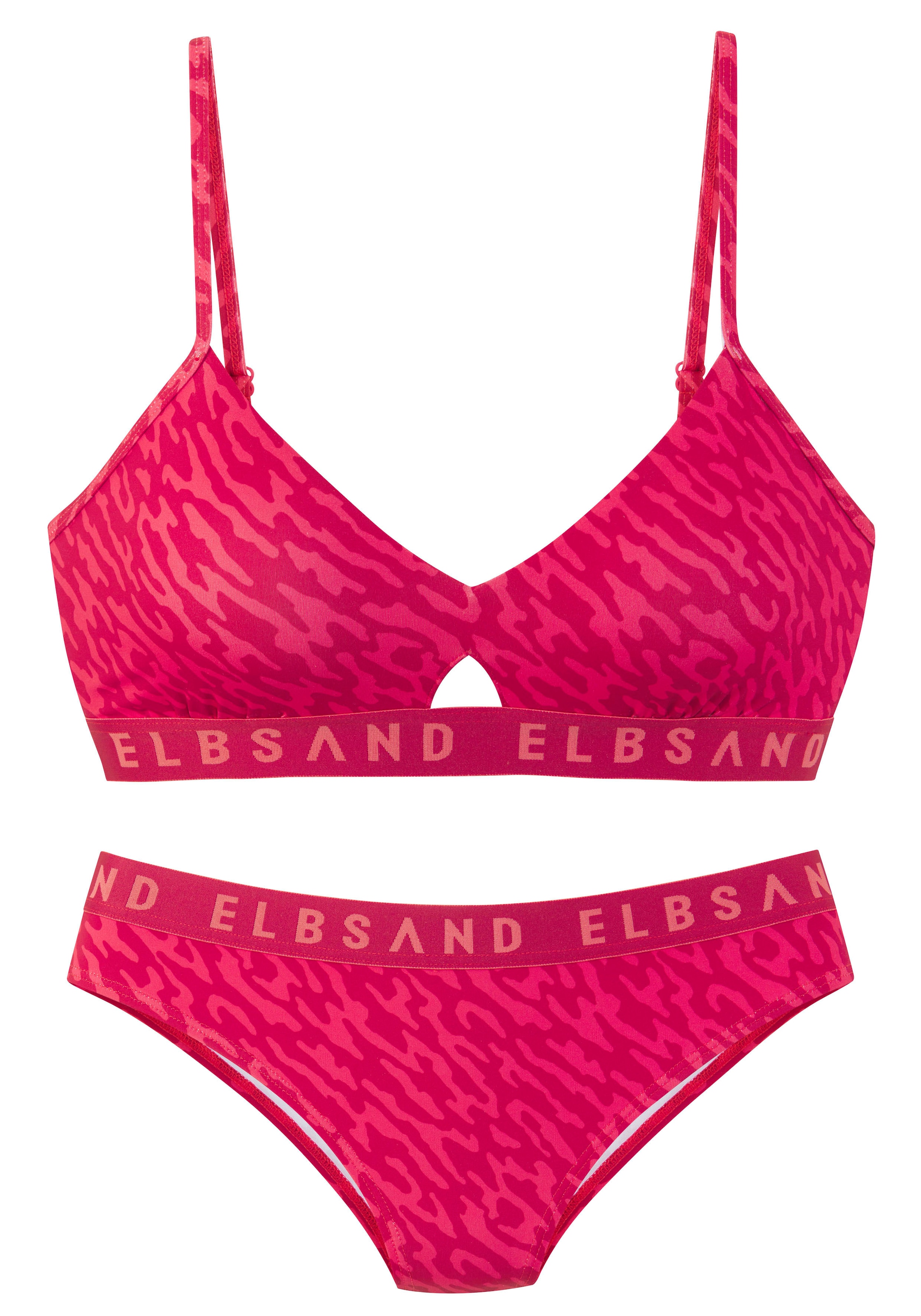 Elbsand Bustier-Bikini, mit Markenschriftzug