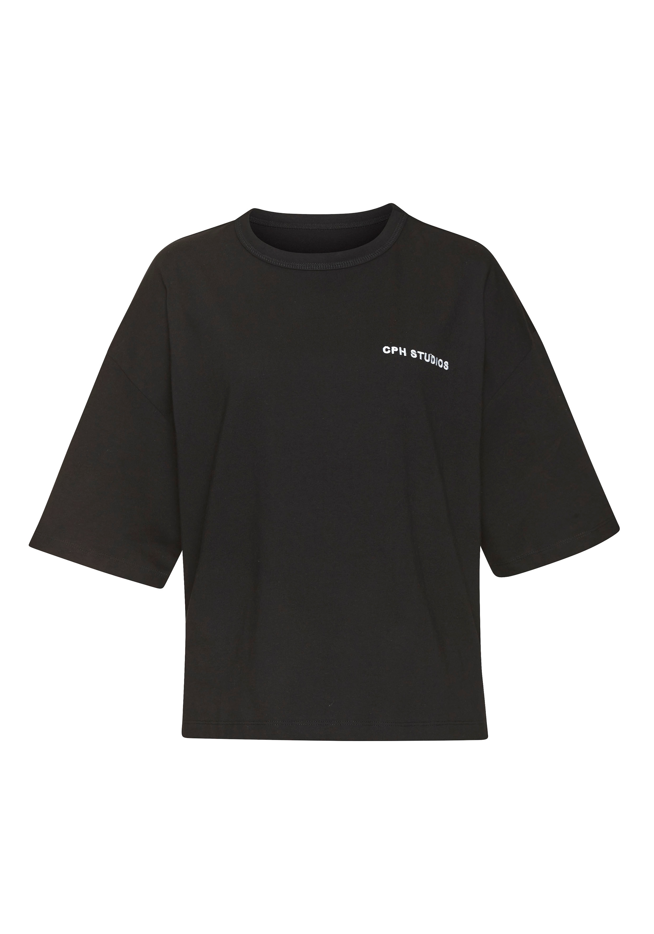 Copenhagen Studios Oversize-Shirt »mit hochwertiger Logostickerei«, aus heavy Bio-Baumwoll-Qualität