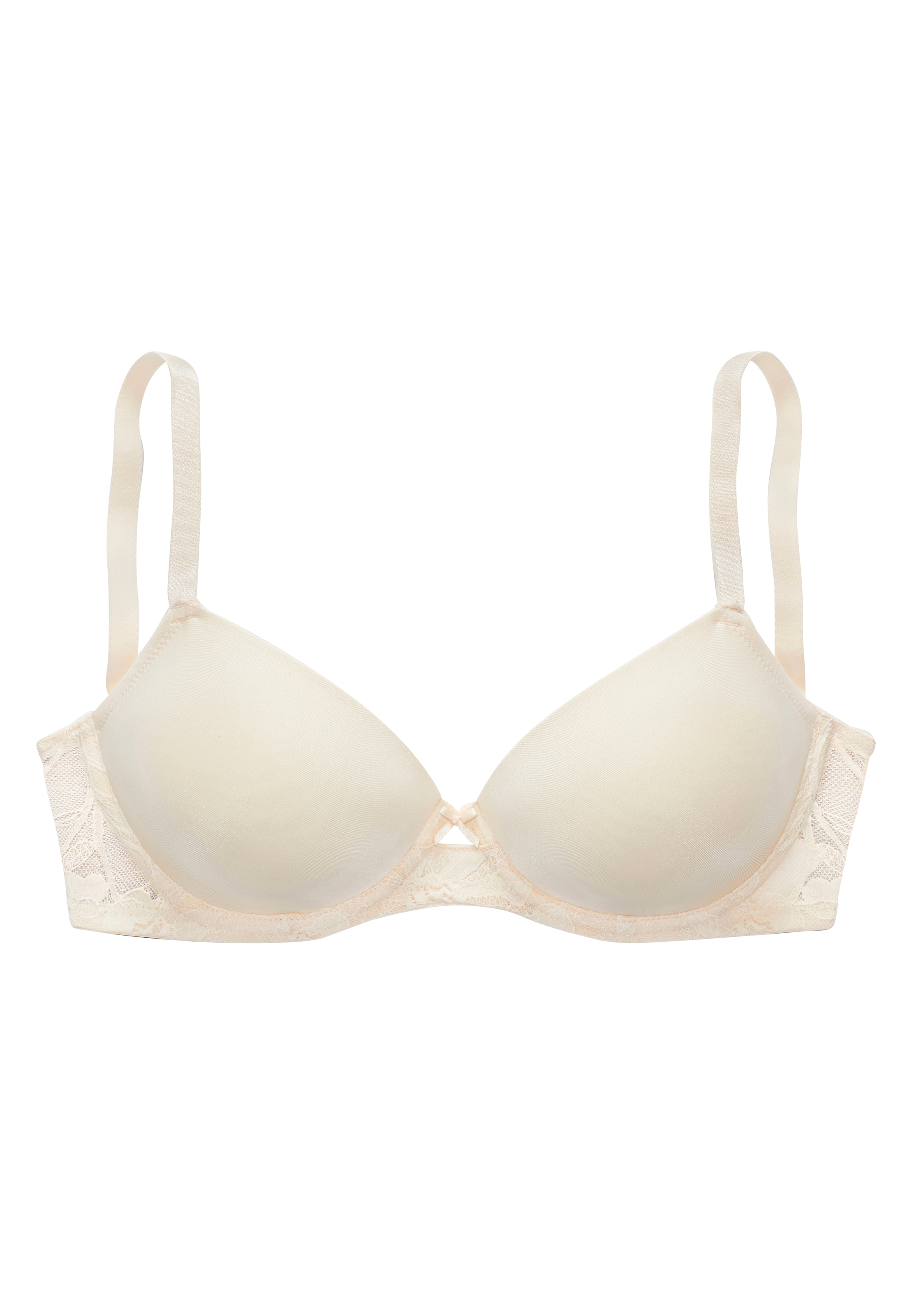 LASCANA Schalen-BH, mit Bügel und wunderschönem Spitzenrücken, sexy Dessous