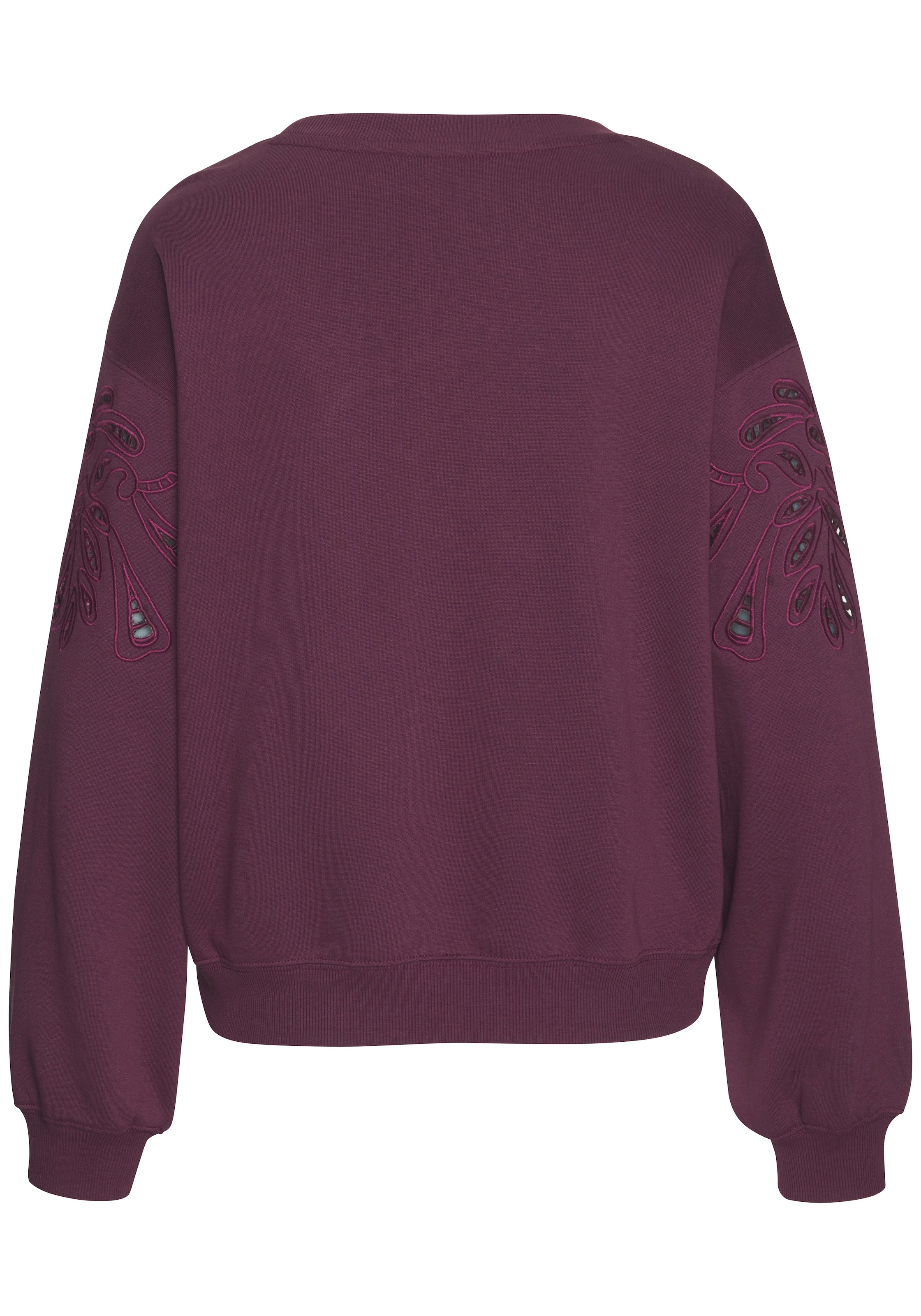 Vivance Sweatshirt, mit Lochstickerei, weicher Baumwoll-Mix