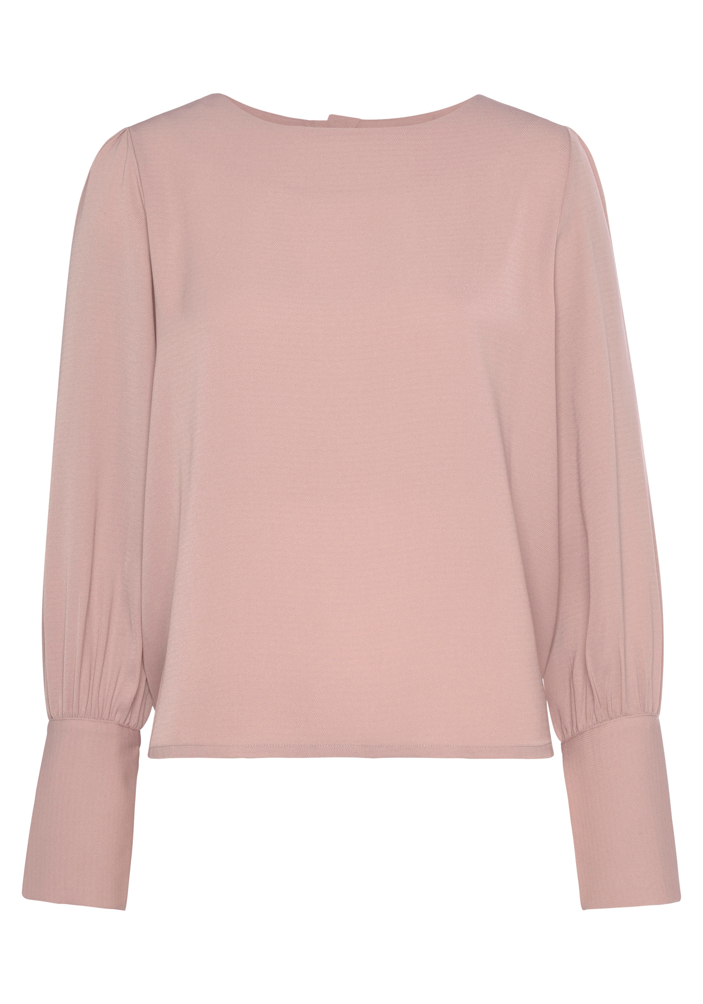 LASCANA Langarmbluse, mit Knopfleiste hinten, elegante Damenbluse, Business-Look