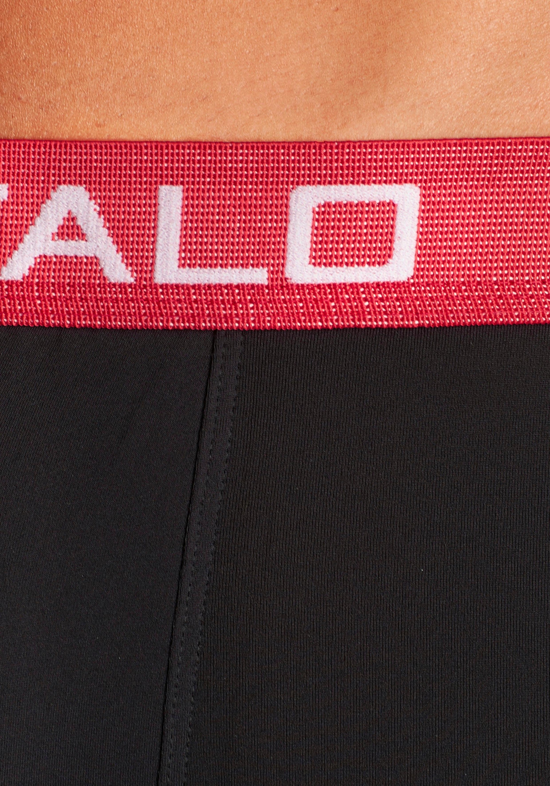 Buffalo Hipster, (Packung, 4 St.), knapp sitzende Boxershorts mit Kontrastbund aus Baumwollmischung