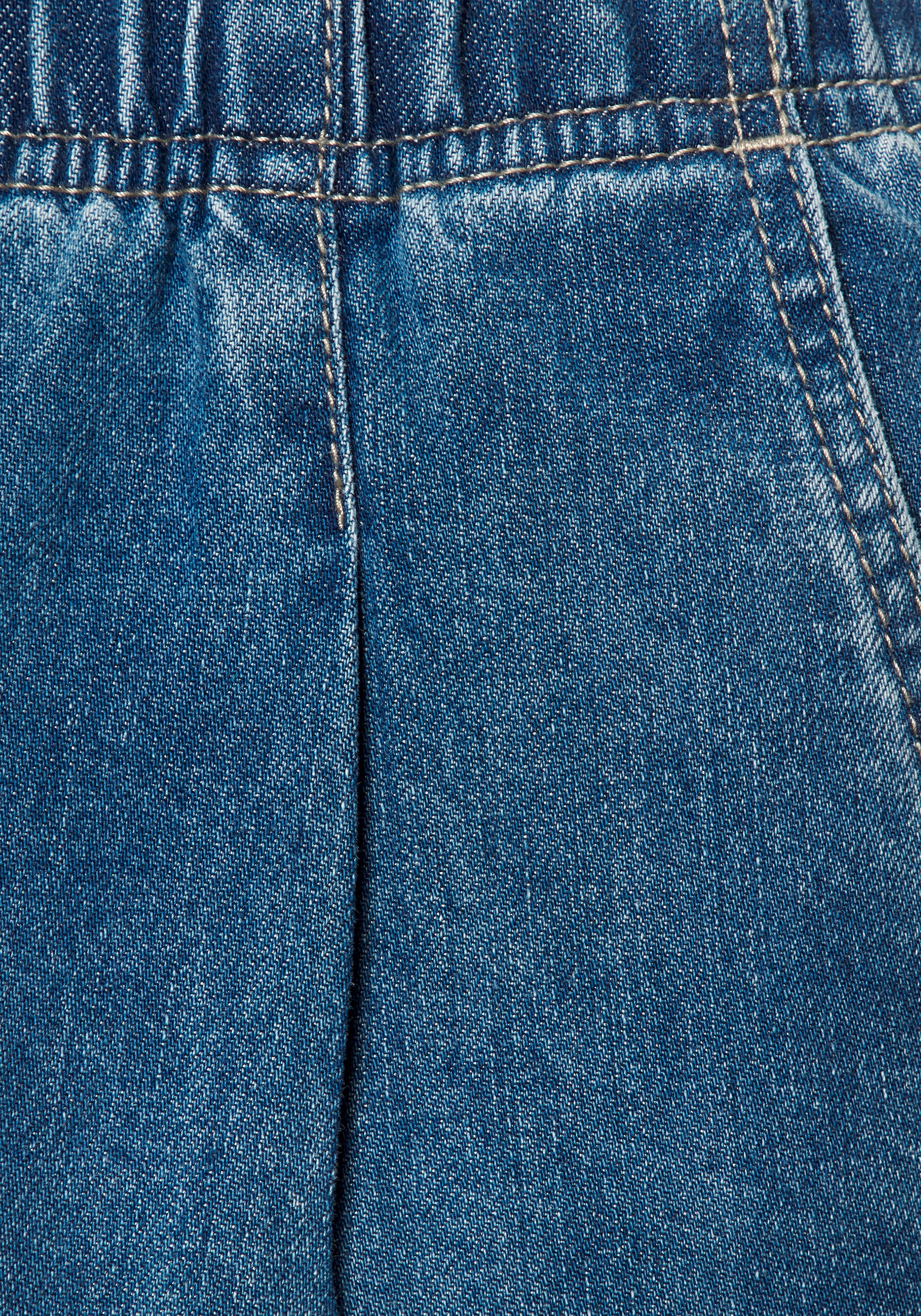 Buffalo Schlupfhose  mit Kontrastnähten, modische Jeans, weites Bein