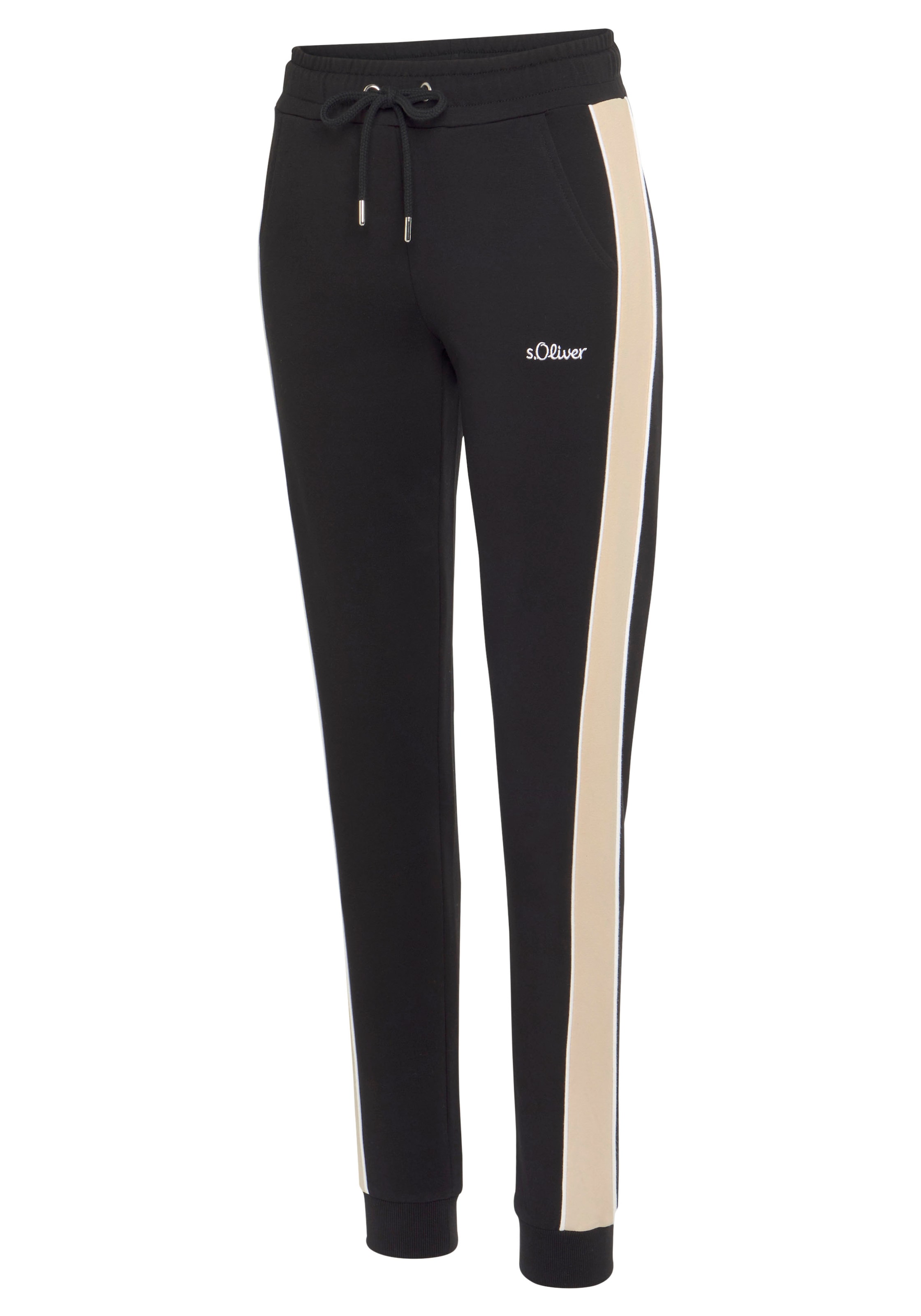 s.Oliver Sweathose, mit Seitenstreifen und Pipings, Loungewear
