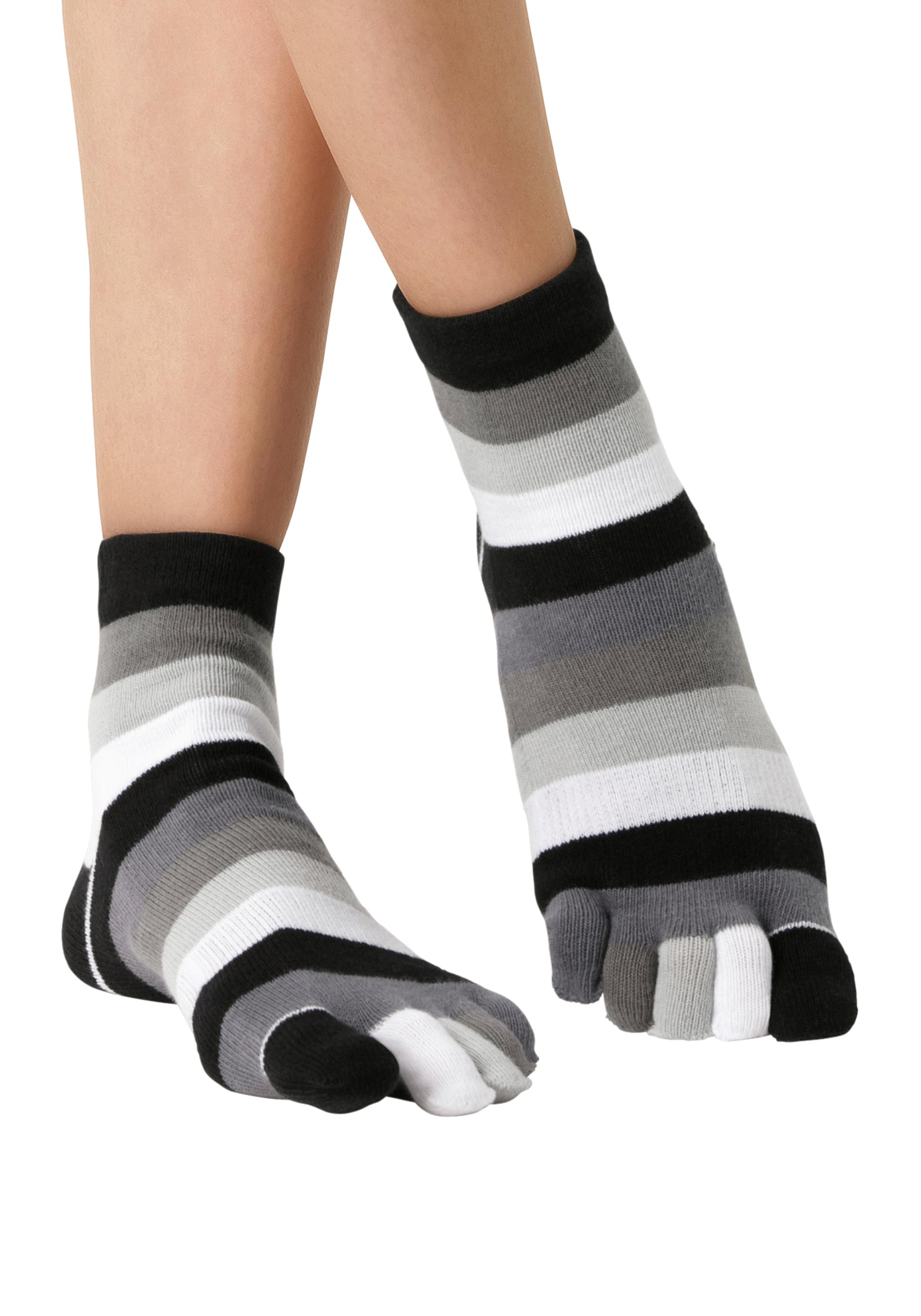 H.I.S Zehensocken Packung,  im Streifenmuster weich und atmungsaktiv