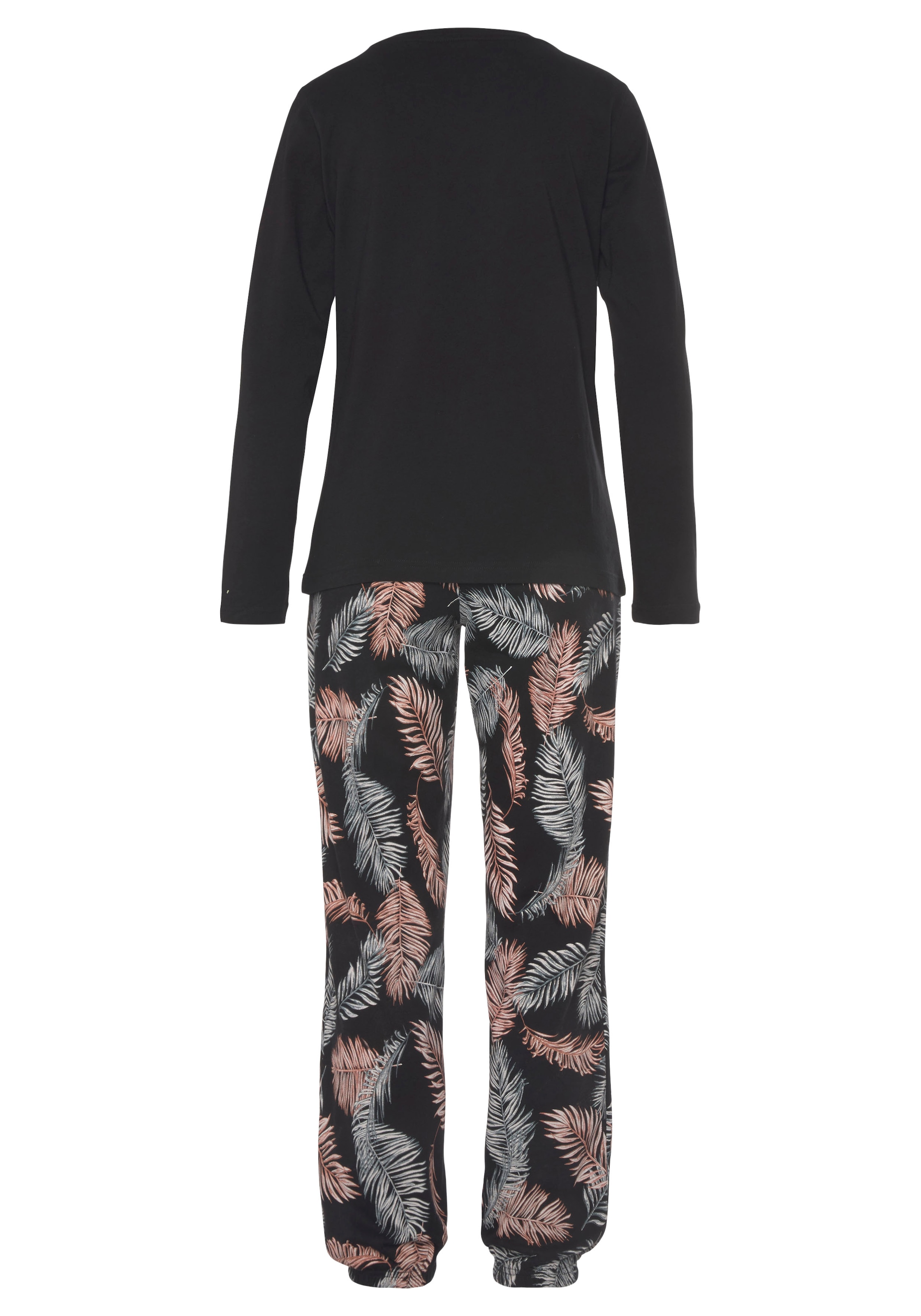 Vivance Dreams Pyjama, (2 tlg.), mit schönem Naturprint