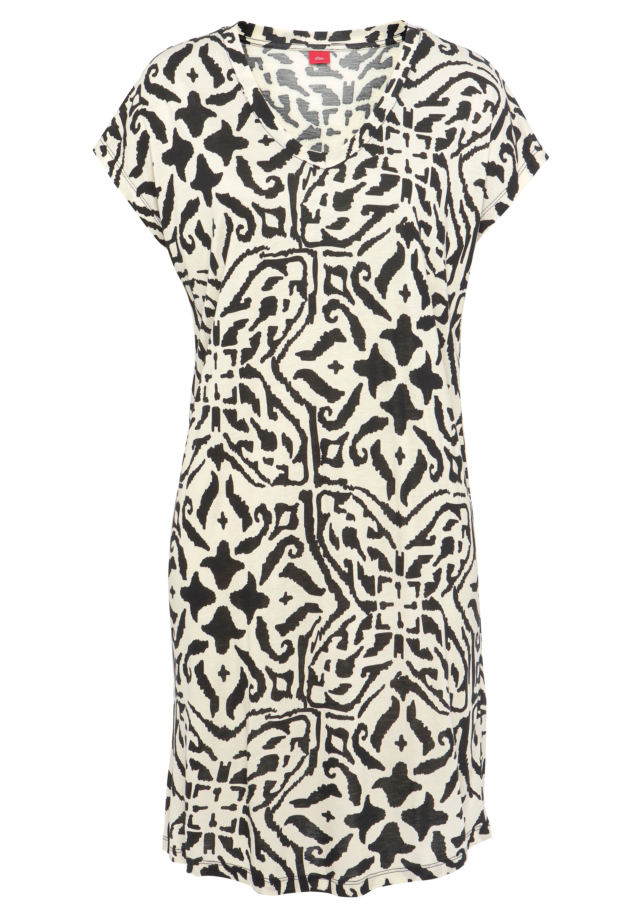 s.Oliver Sleepshirt, (1 tlg.), mit floralem Ethno-Muster