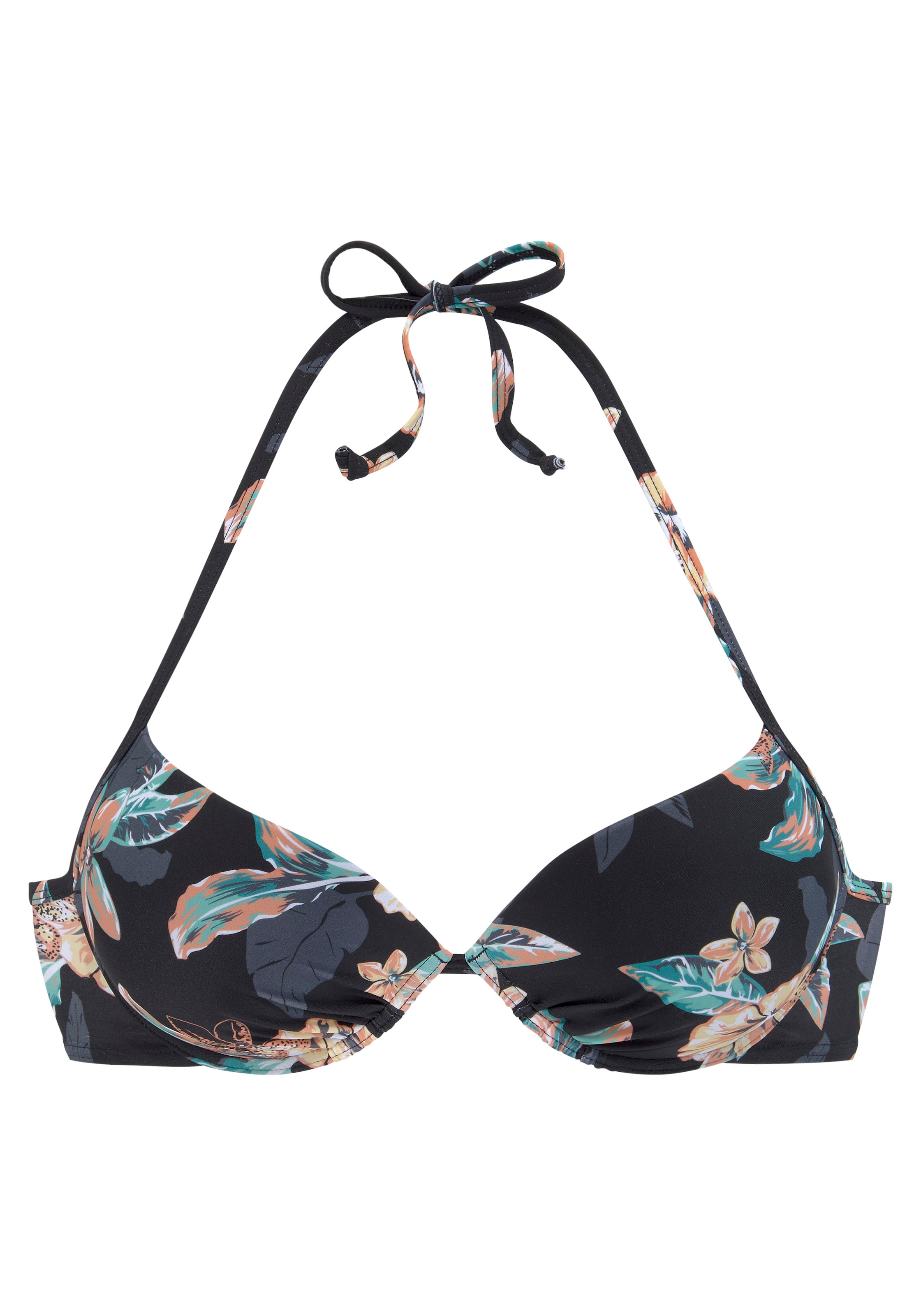 Venice Beach Push-Up-Bikini-Top »Lori«, wattierte Cups, mit integriertem Push-up-Effekt, im Nacken zu binden