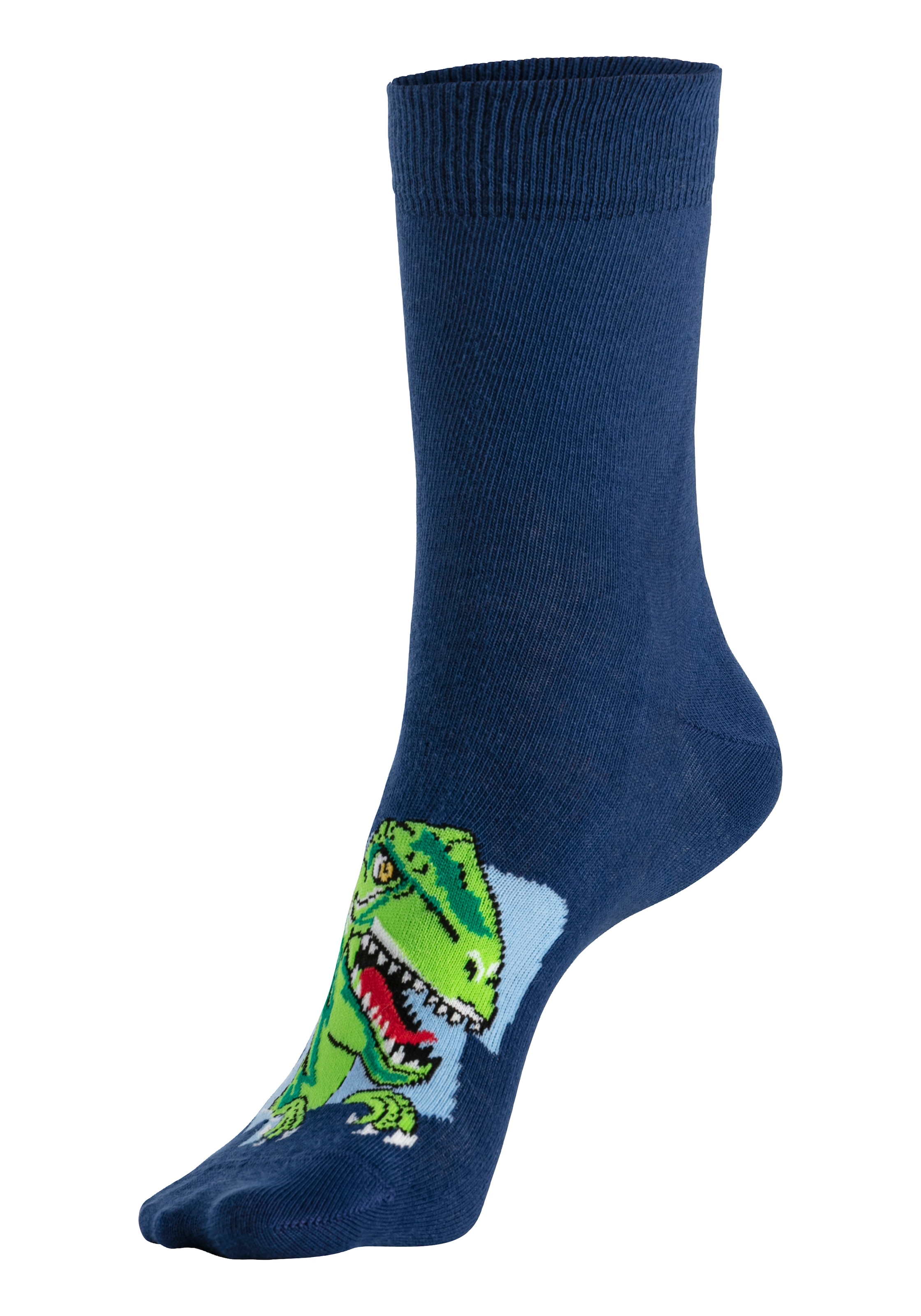 H.I.S Socken »Kinder und Jugendliche Motivsocken« Packung, 5 Stk. tlg. mit Dinosauriermotiven