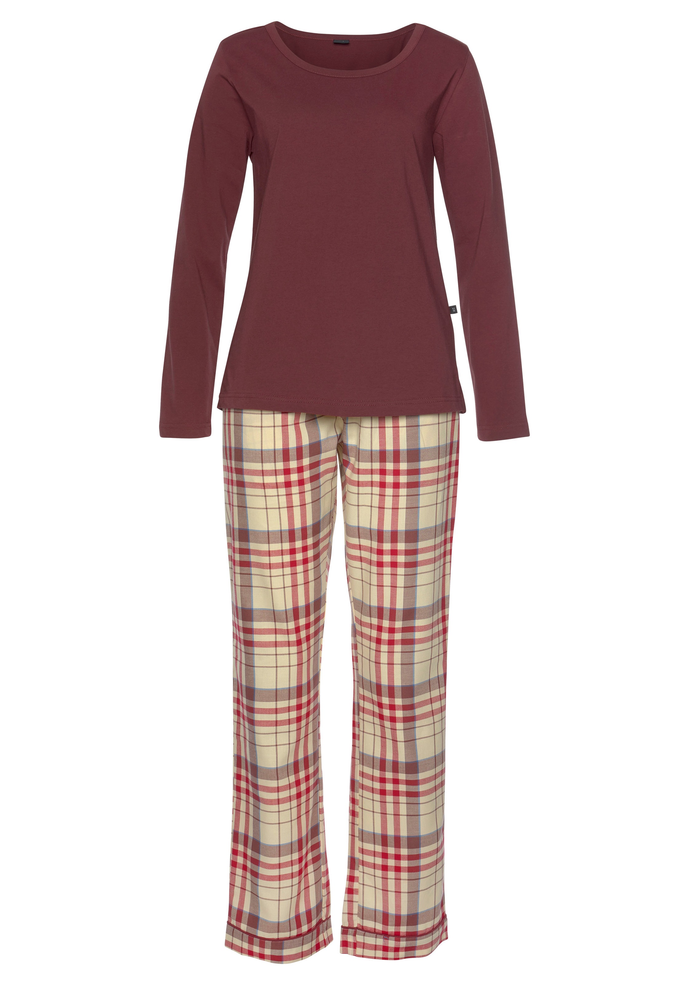 H.I.S Pyjama Set, 2 mit karierter Schlafhose