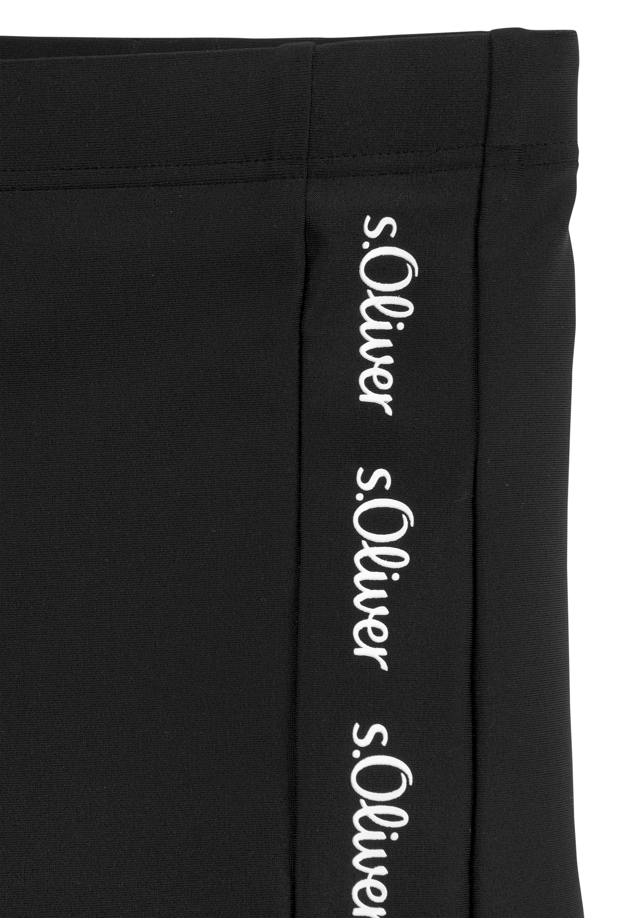 s.Oliver Boxer-Badehose, mit Markenschriftzügen